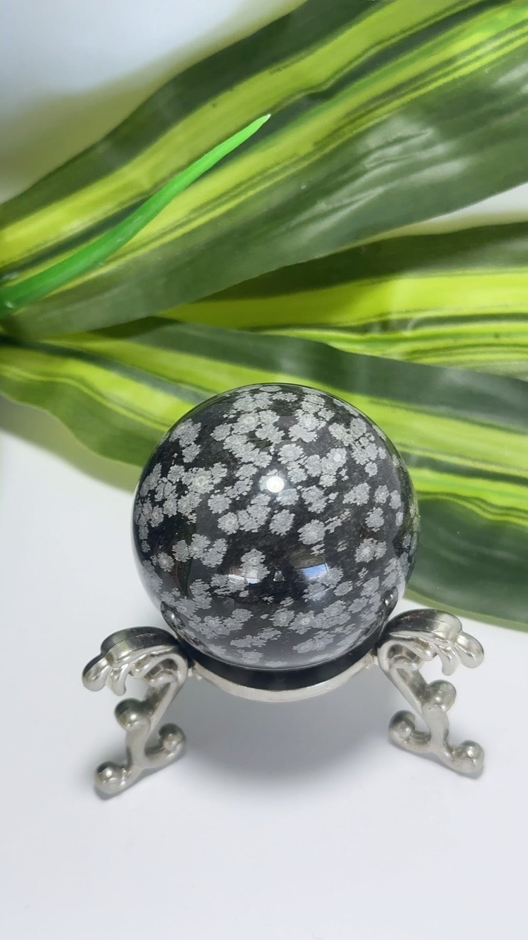 Snowflake Obsidian Sphere 148g