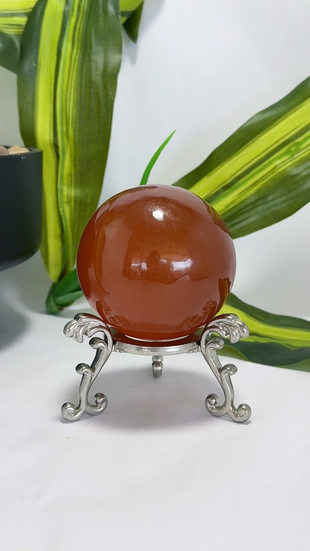 Honey Calcite Sphere 324g
