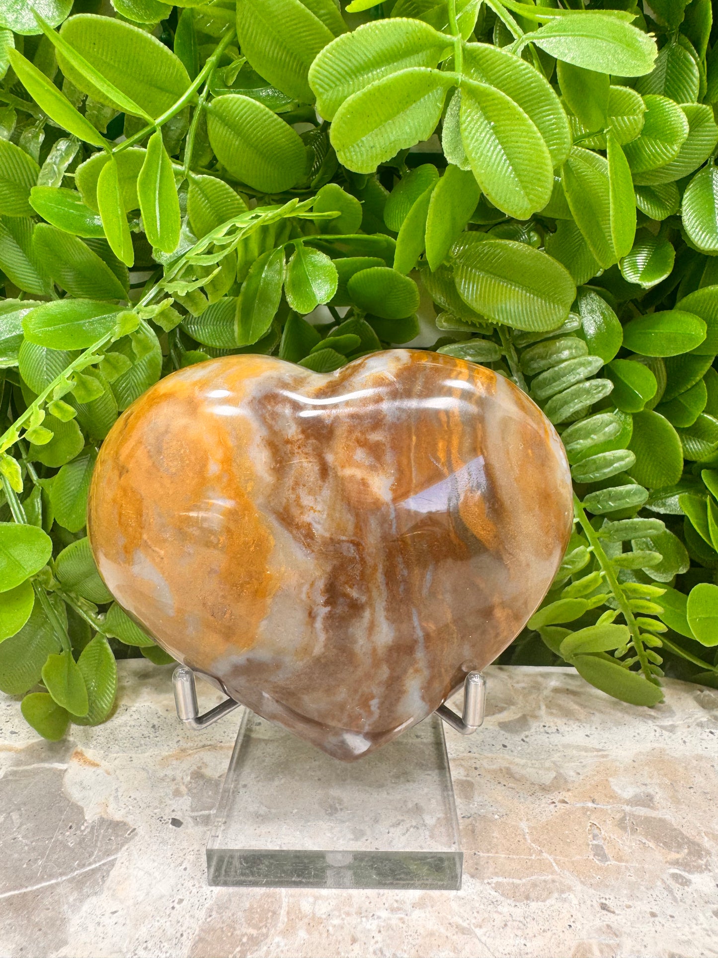 Ocean Jasper Heart 390g