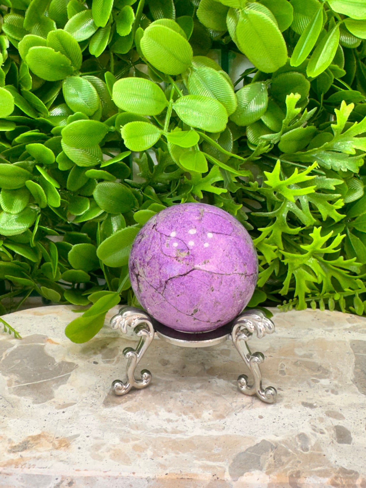 Stichtite / Serpentine Sphere 194g