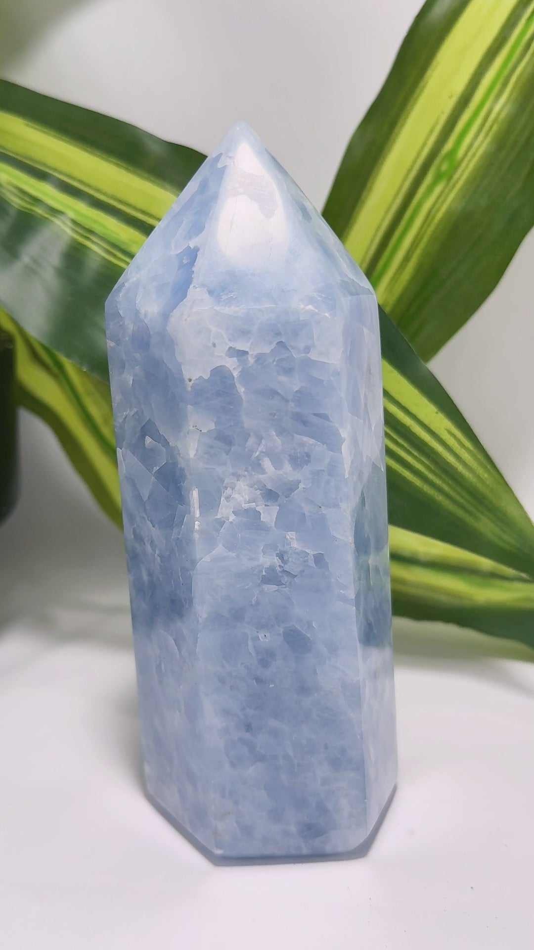 Blue Calcite Tower 776g