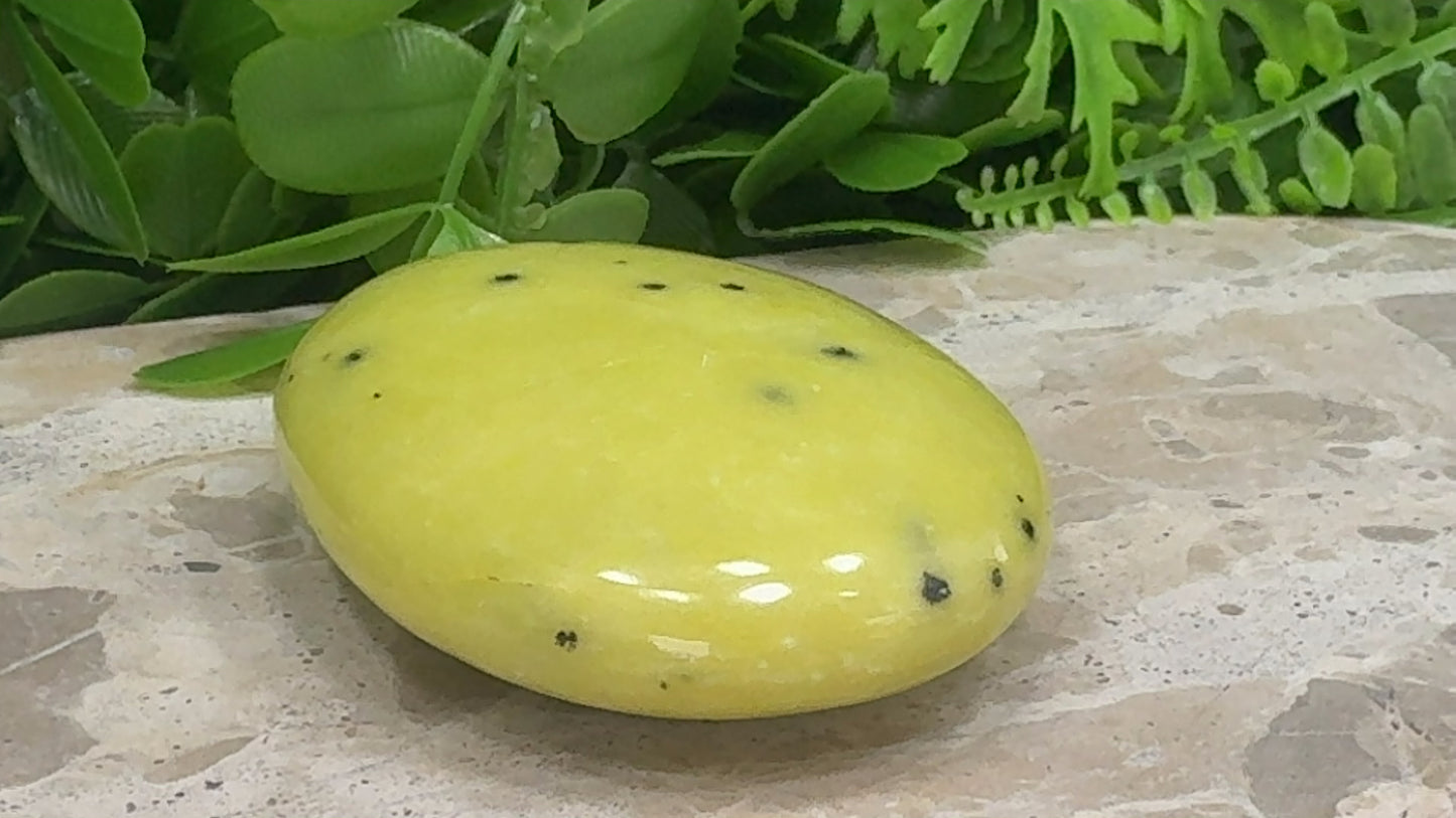 Jade & Hematite Palm Stone 174g
