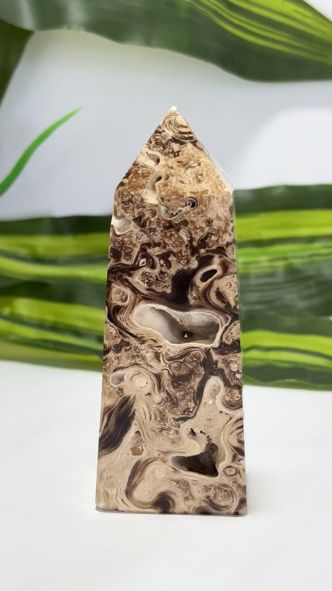 Chocolate Calcite Tower 206g