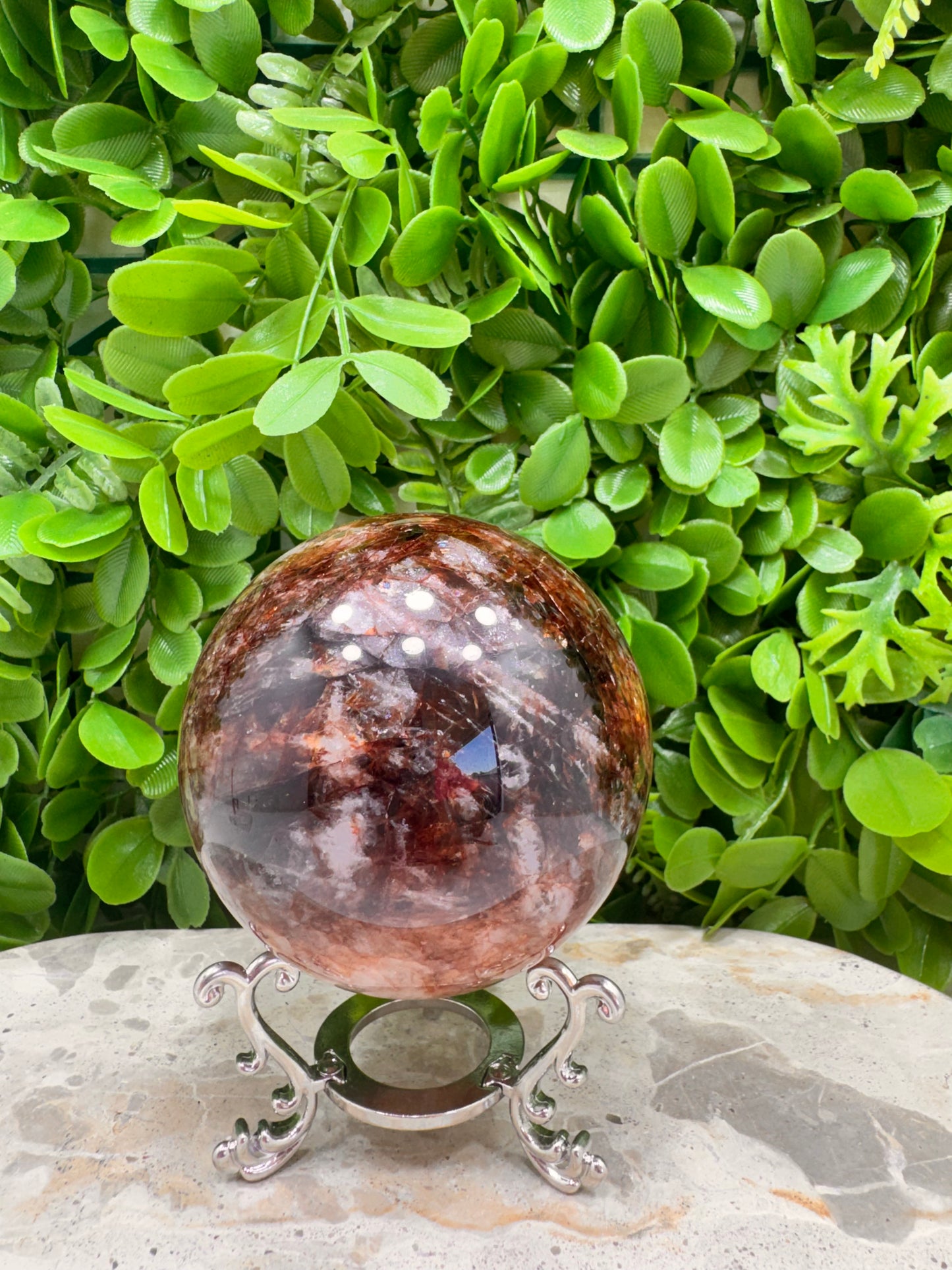 Fire Quartz Sphere 759g