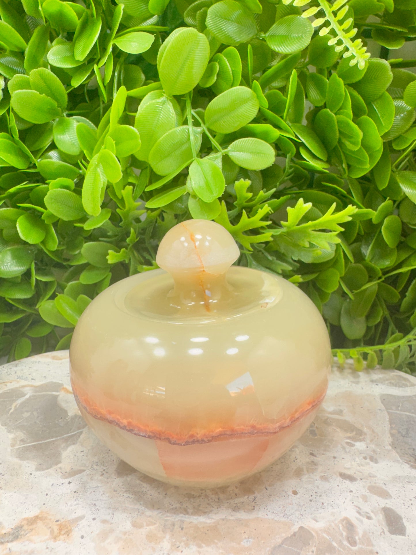 Green Onyx Apple Bowl 612g