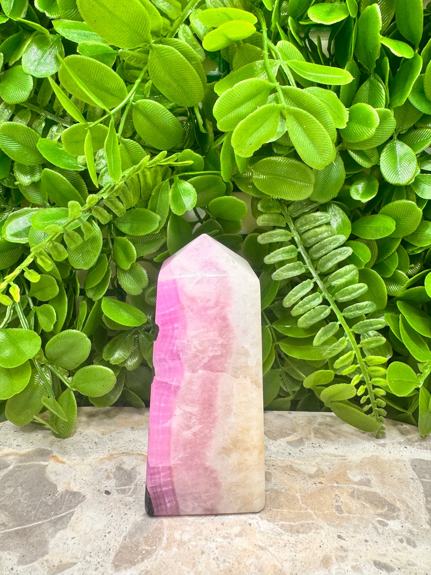 Pink Aragonite Tower 364g