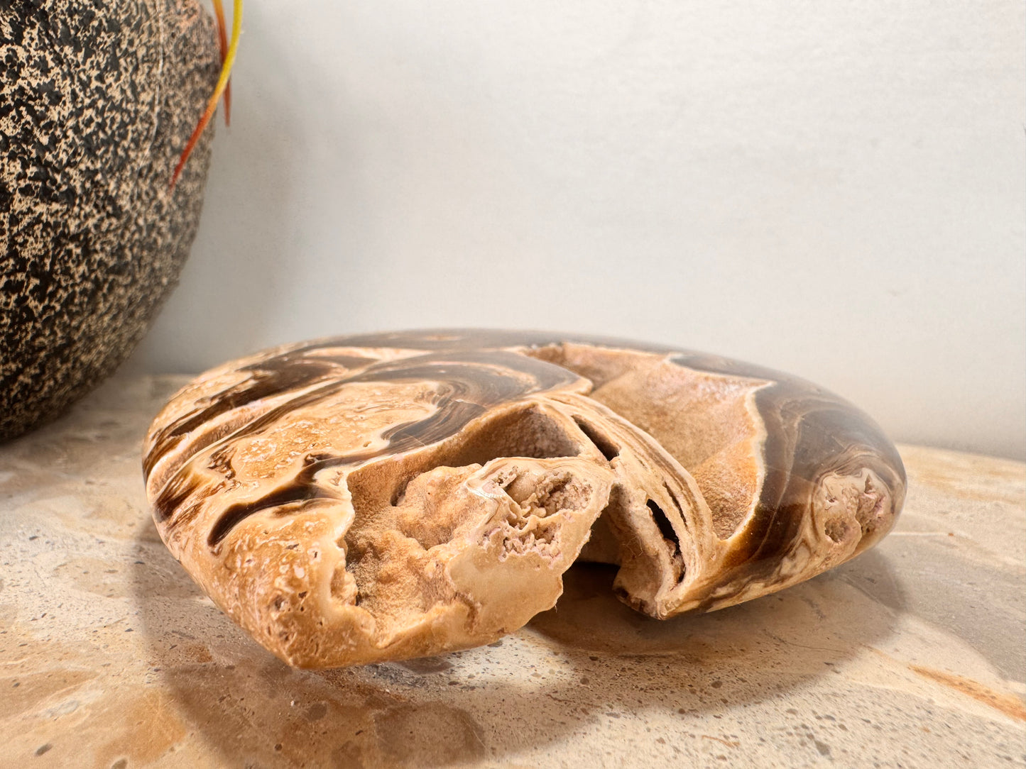Chocolate Calcite Heart 232g