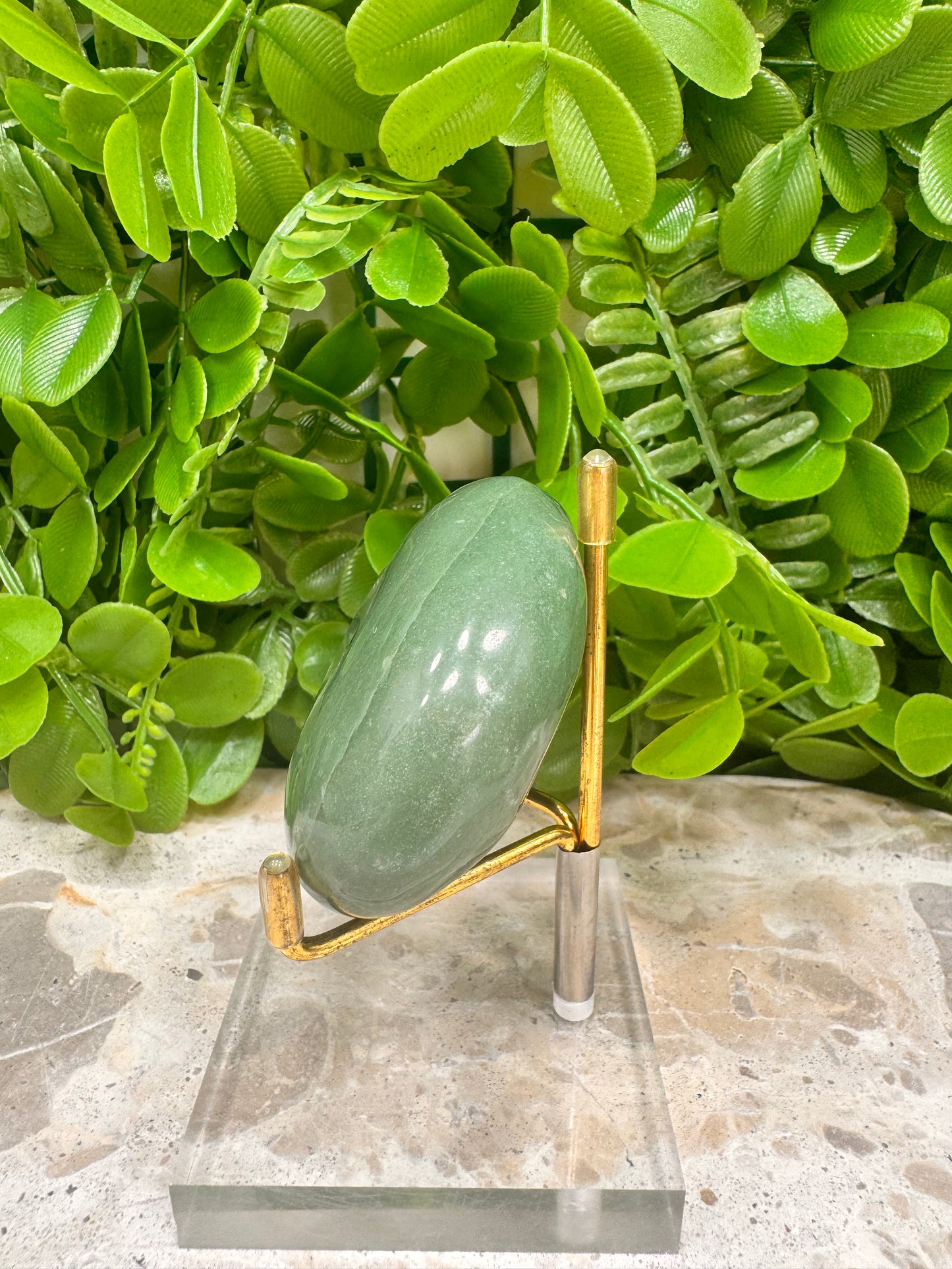 Green Aventurine Palm Stone 164g