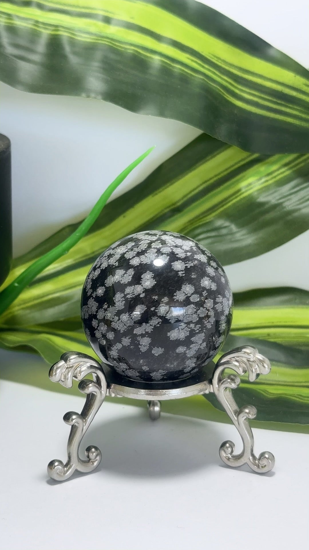 Snowflake Obsidian Sphere 148g