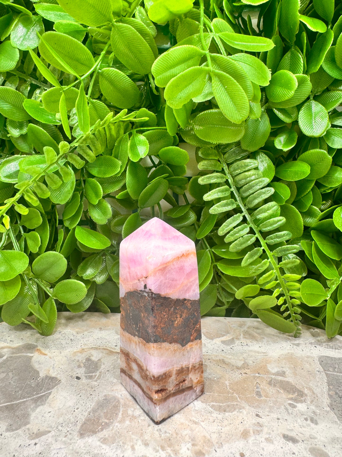 Pink Aragonite Tower 174g
