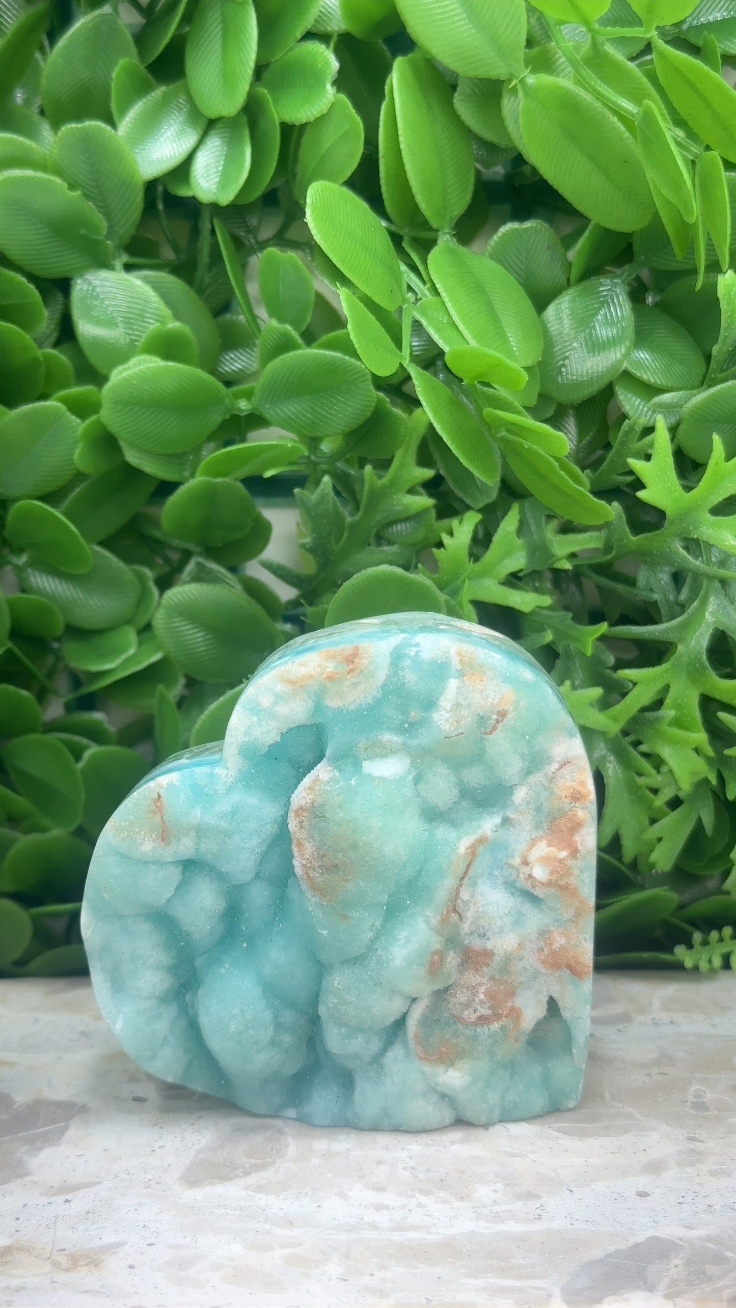Hemimorphite Heart 388g