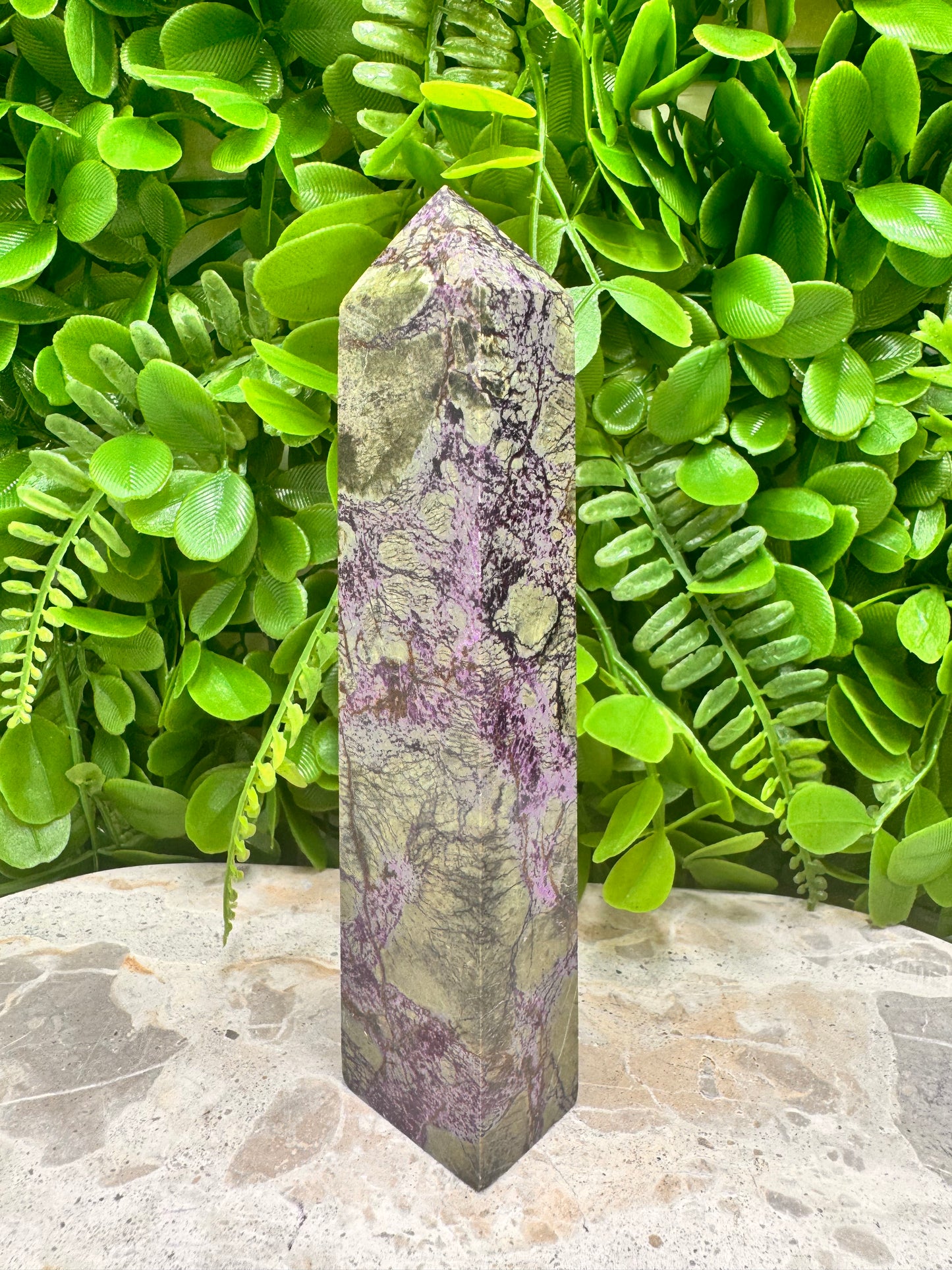 Atlantisite Stichtite Tower 238g