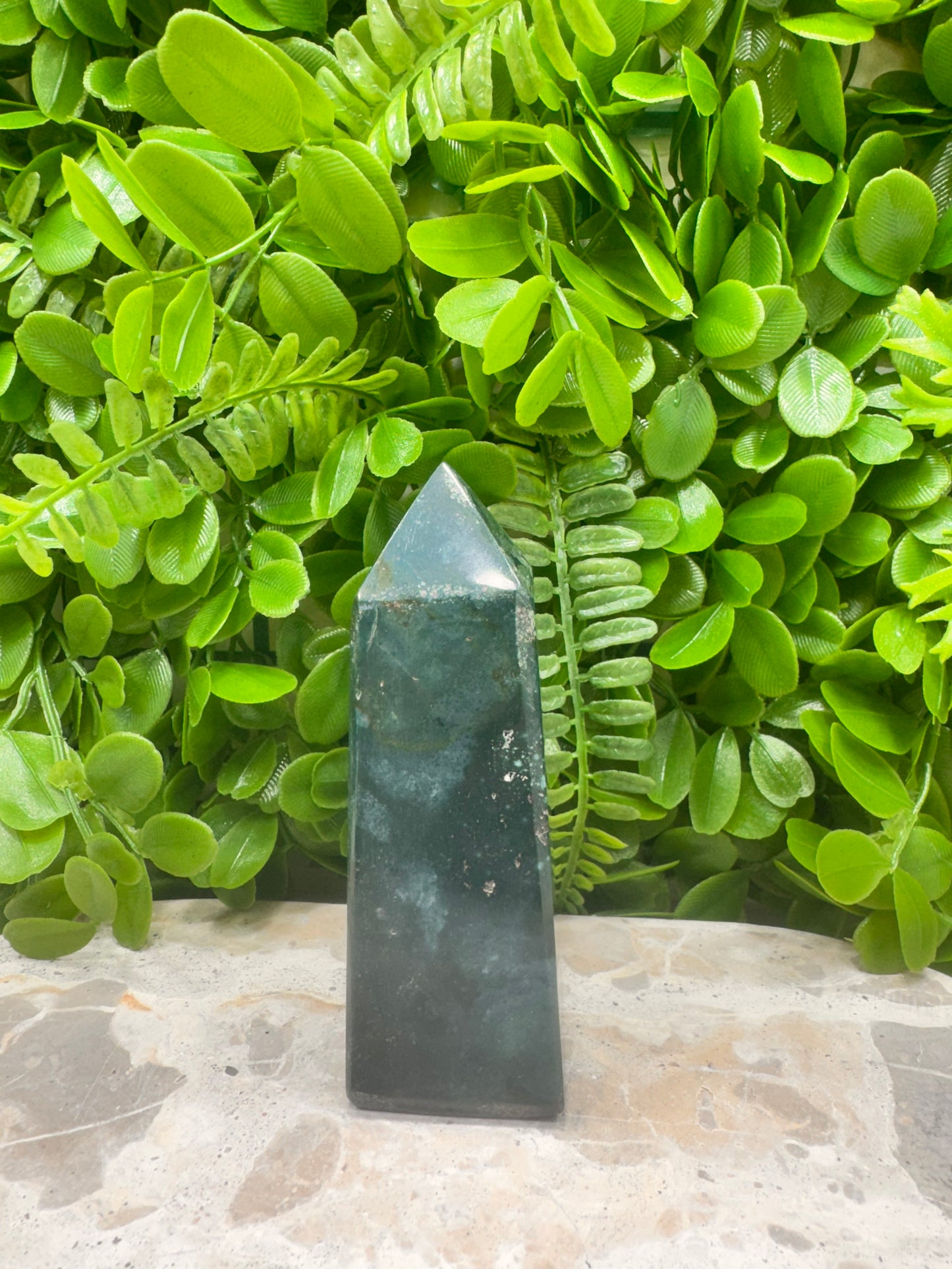 African Green Jasper Tower 374g