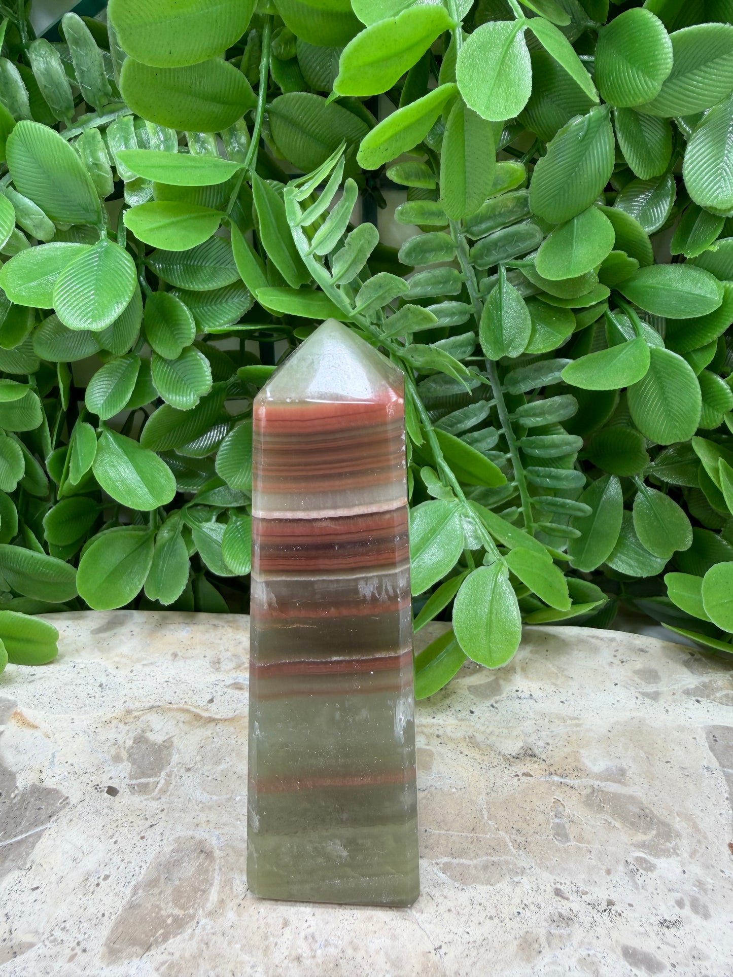 Green Banded Onyx Point 164g