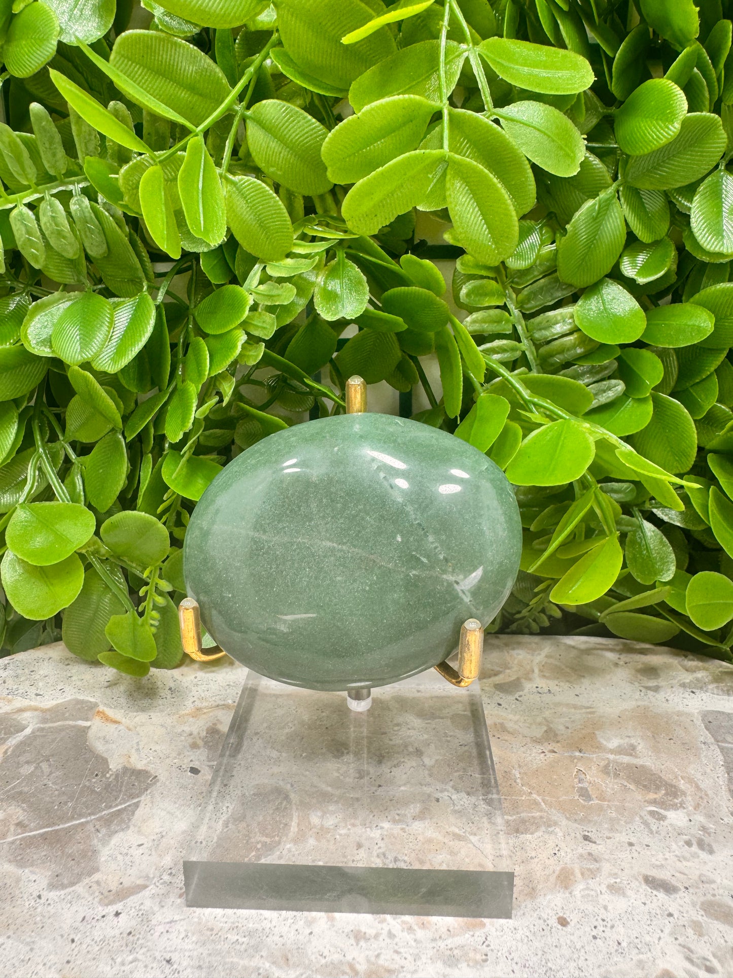 Green Aventurine Palm Stone 146g