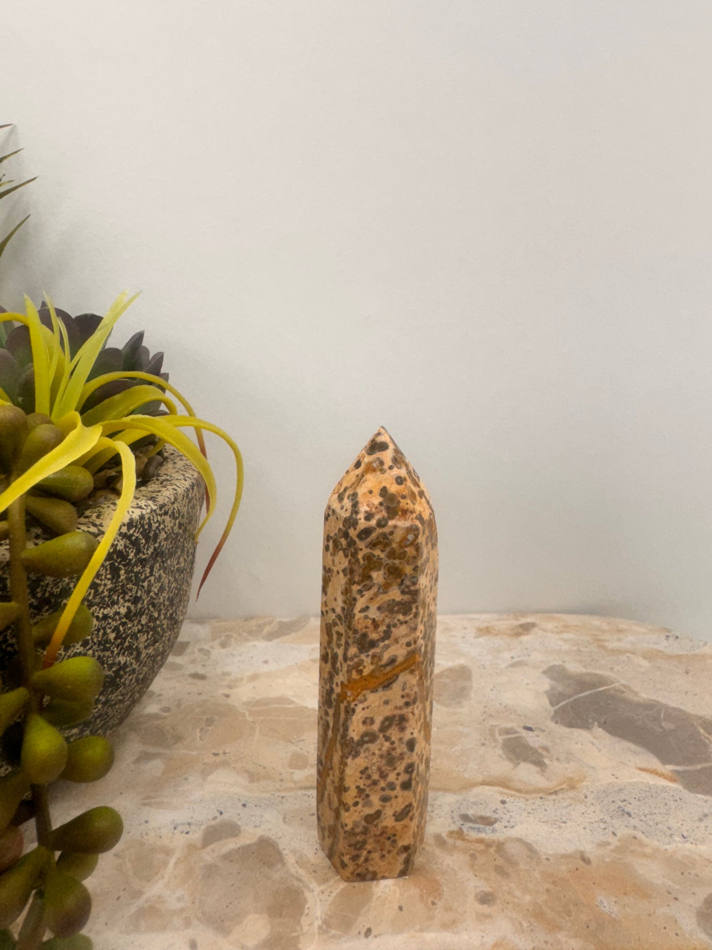 Leopard skin Jasper Point 72g