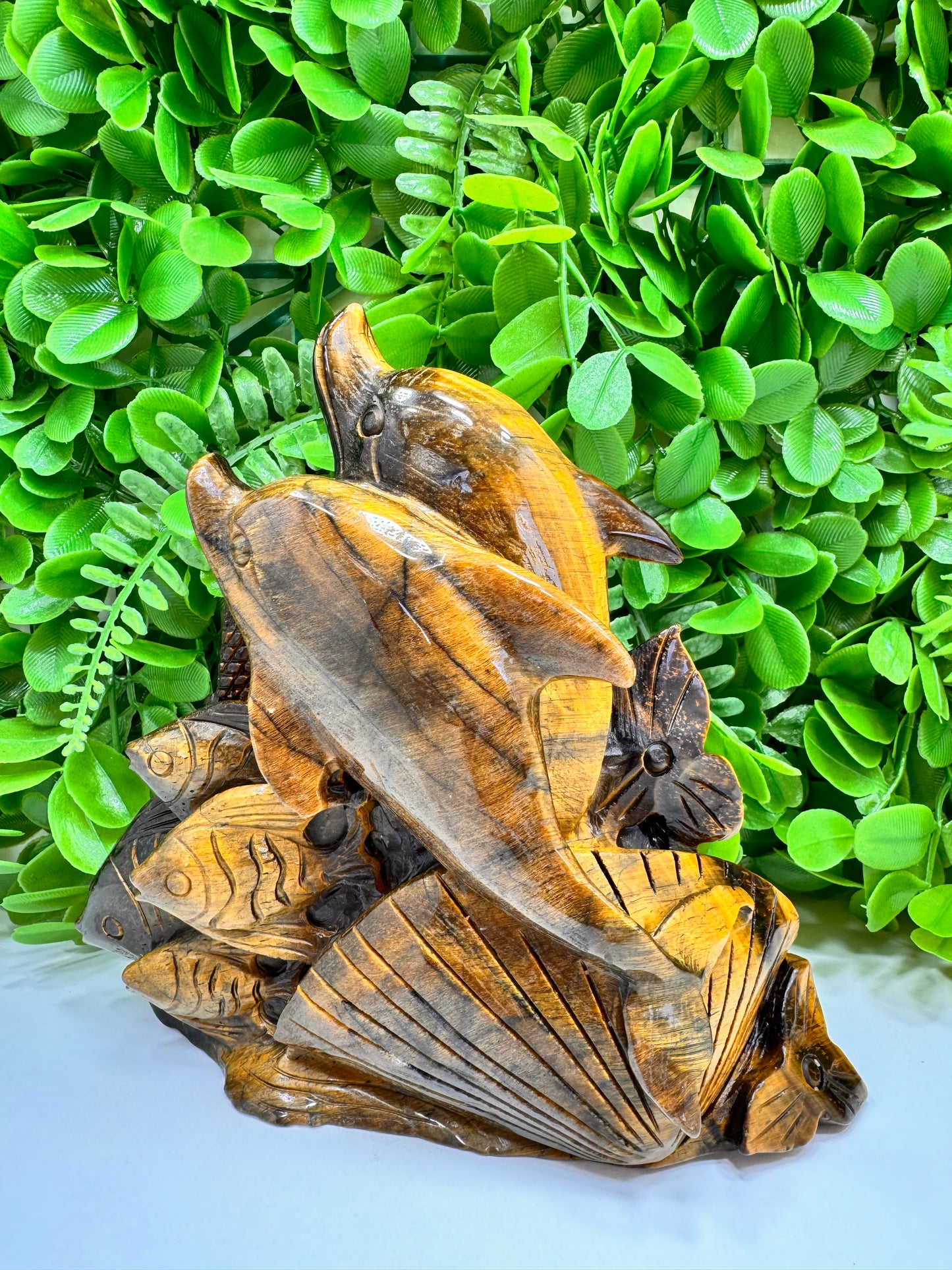 Tigers Eye Dolphin 1774g