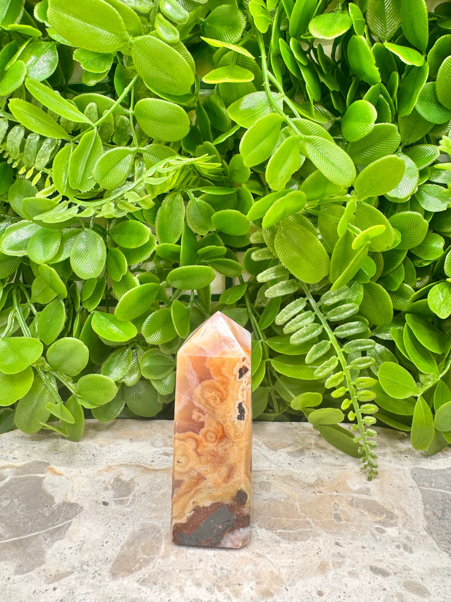 Pink Aragonite Tower 156g