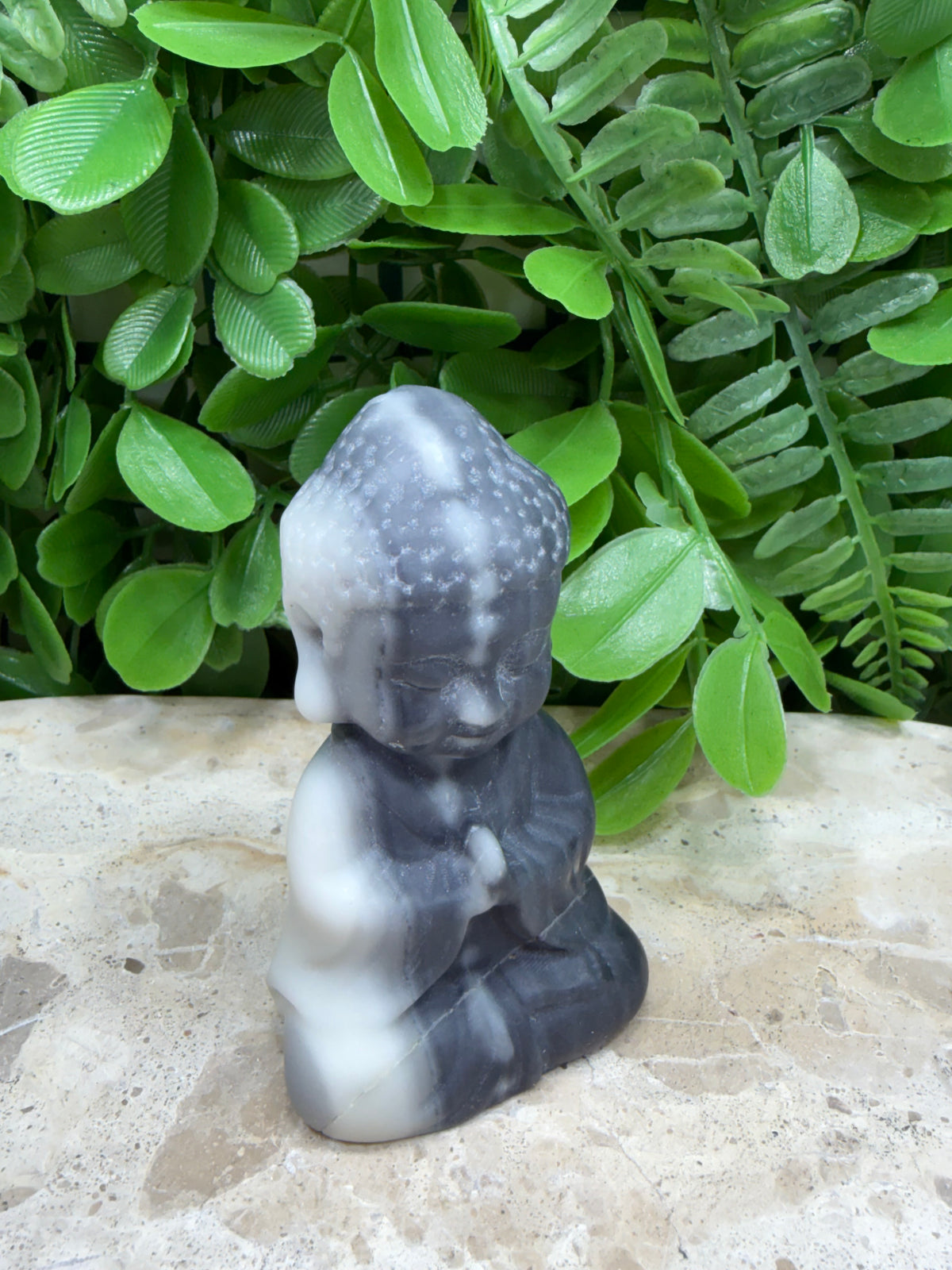 Ying Yang Jasper Buddha | Balance • Harmony • Grounding