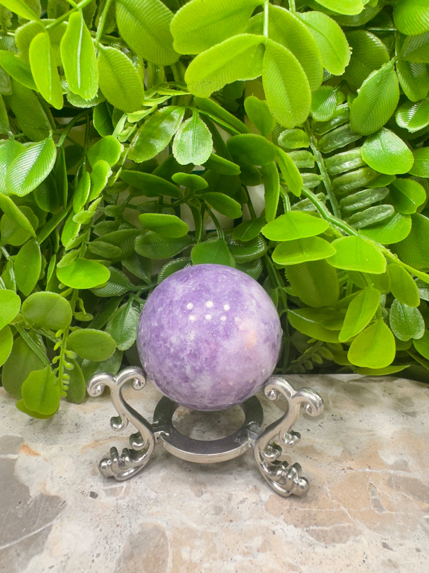 Lepidolite Sphere 154g