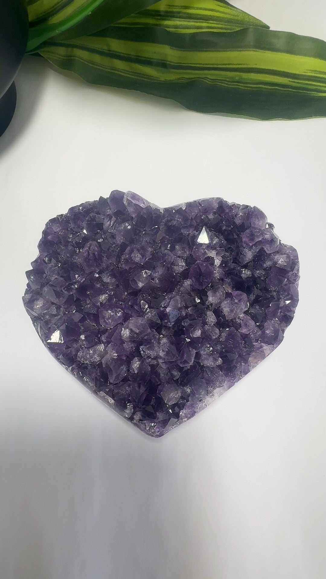 Amethyst Cluster Heart 1.1kg