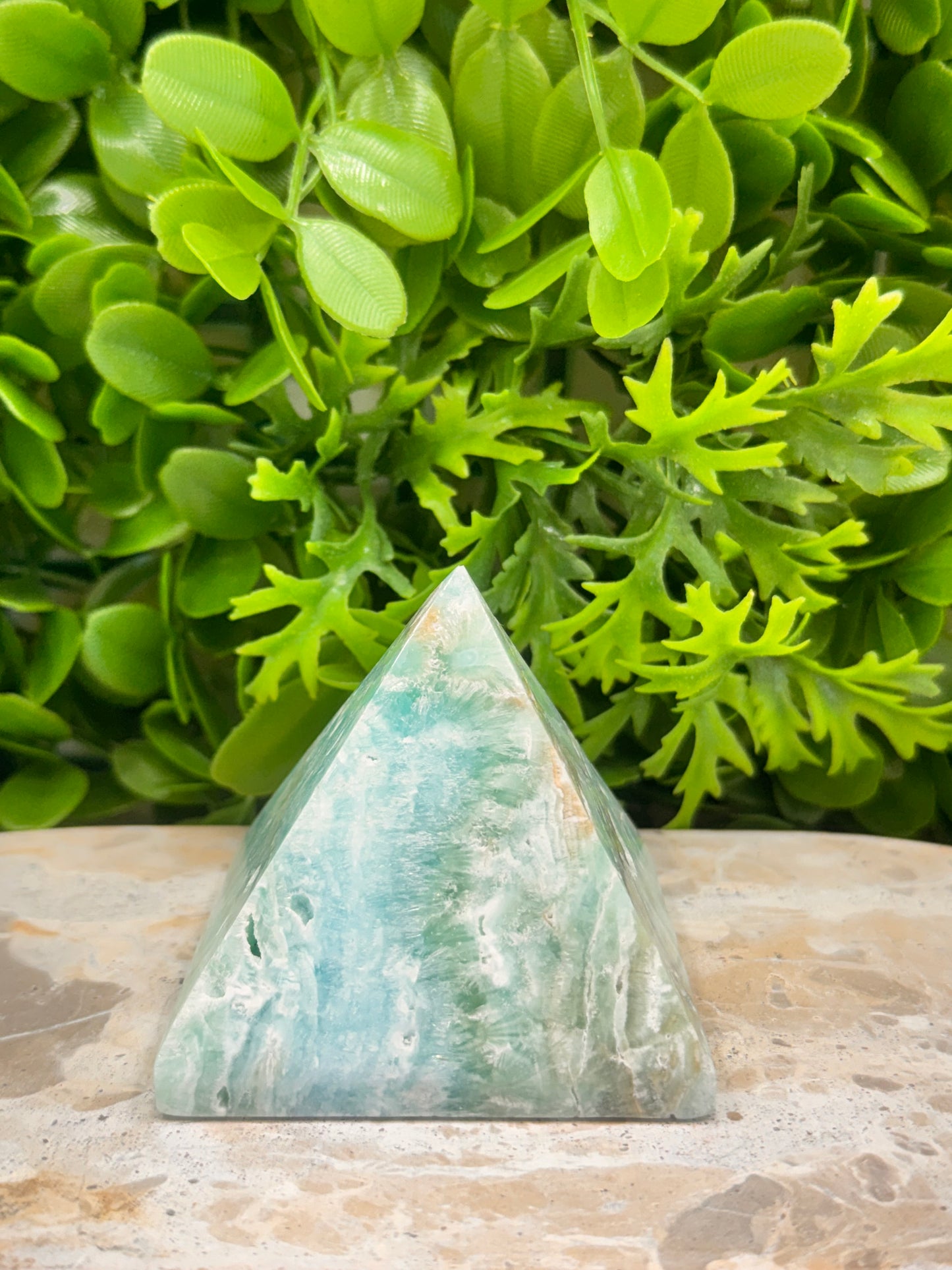 Aragonite & Smithsonite Pyramid 398g
