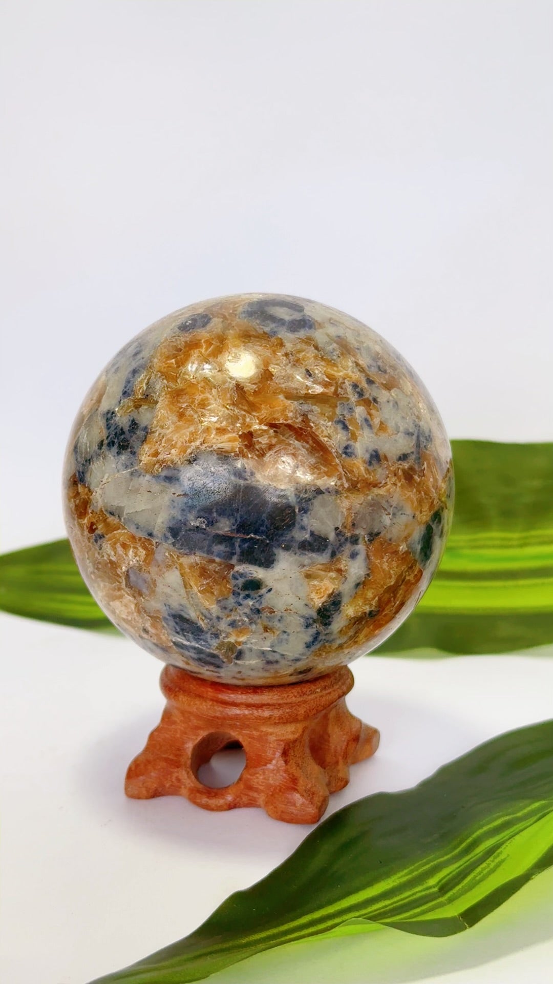 Blue Sapphire and Mica Sphere 726g