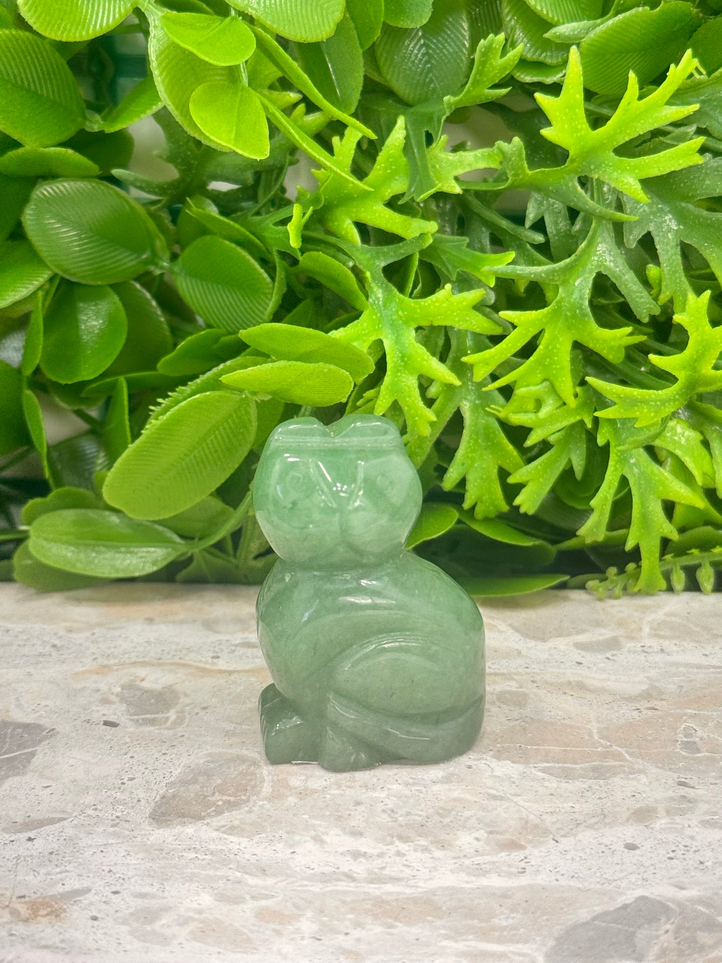 Green Strawberry Quartz Cat 72g