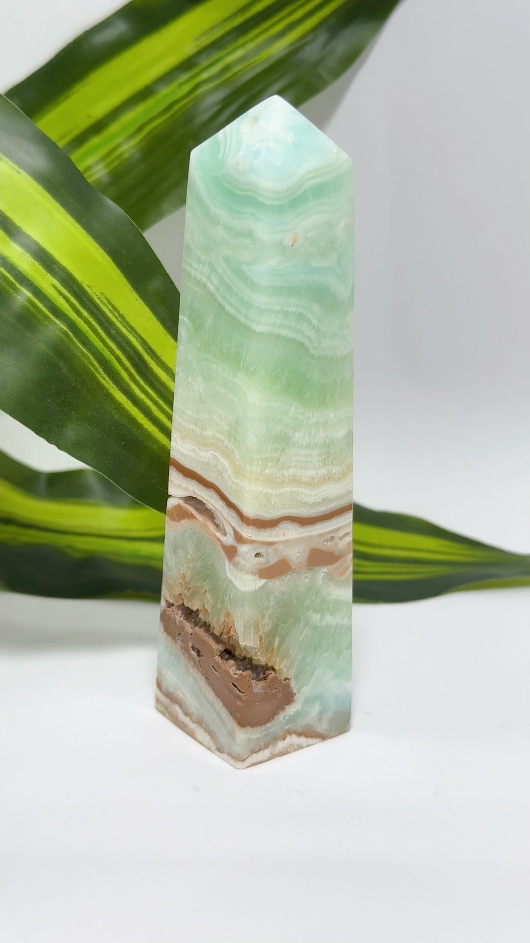 Blue Caribbean Calcite Tower 294g