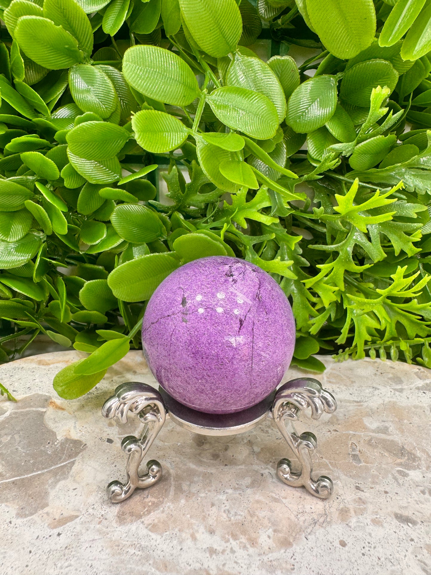 Stichtite / Serpentine Sphere 130g