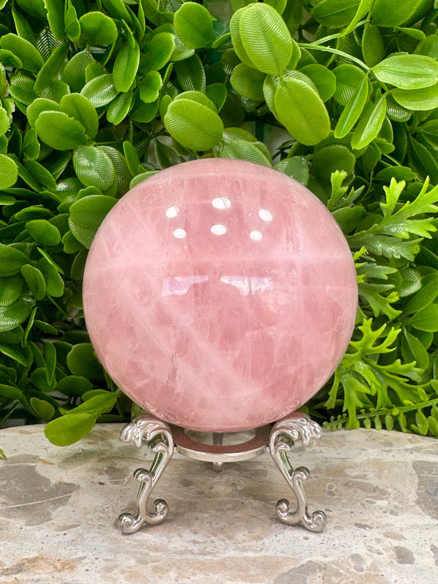 Rose Quartz Sphere 1220g