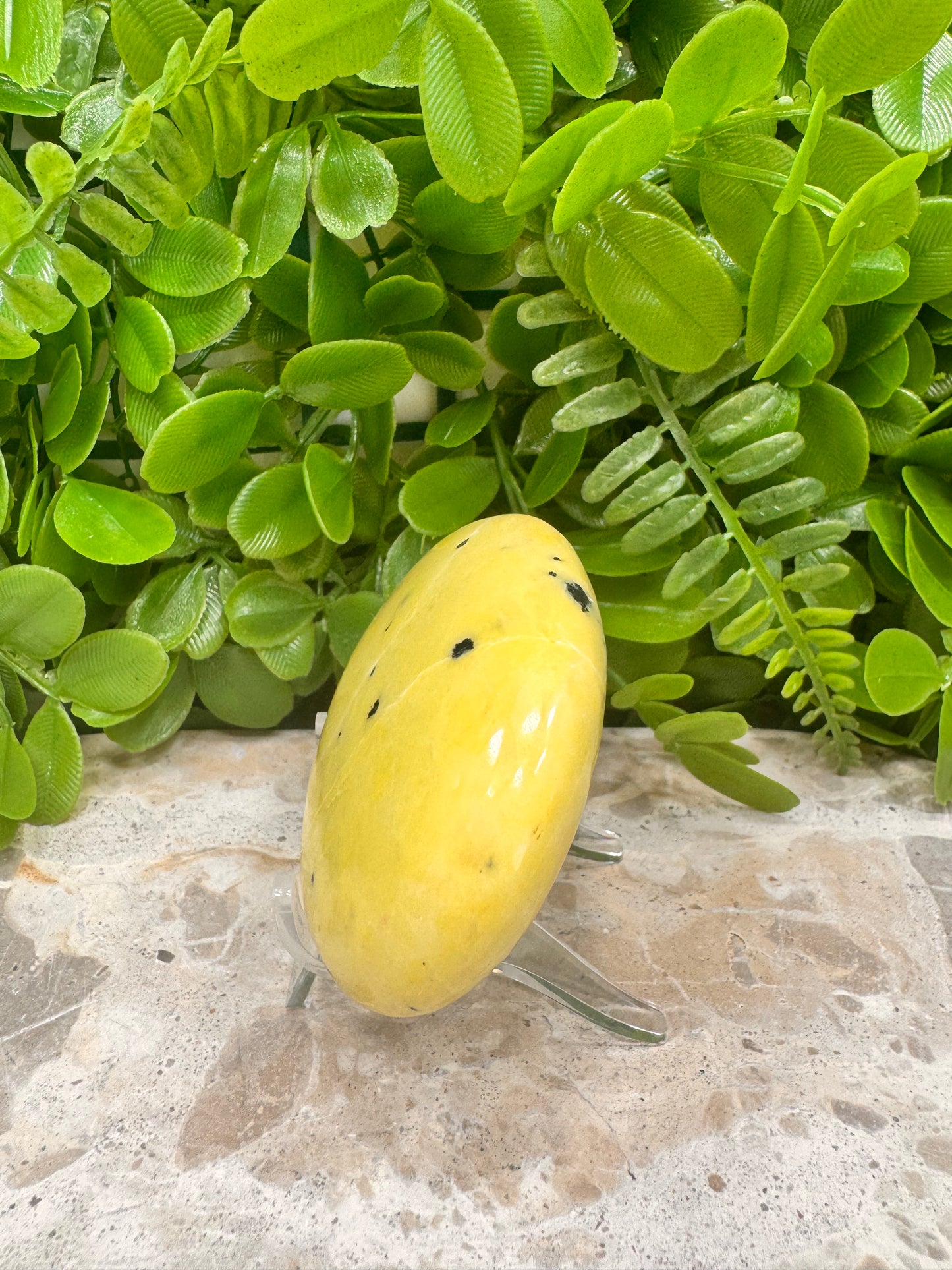Jade & Hematite Palm Stone 198g