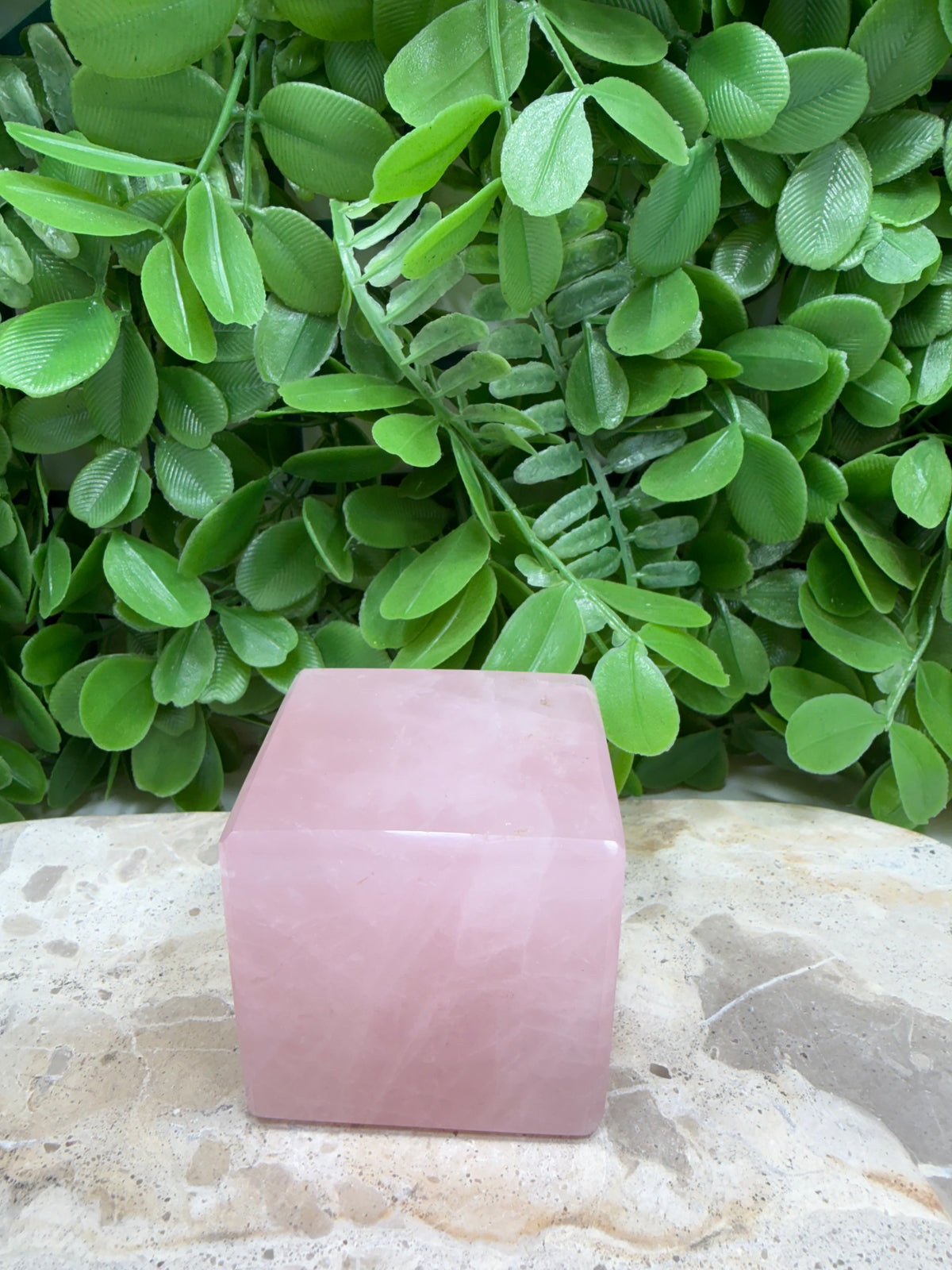 Rose Quartz Cube 310g | Love • Compassion • Healing