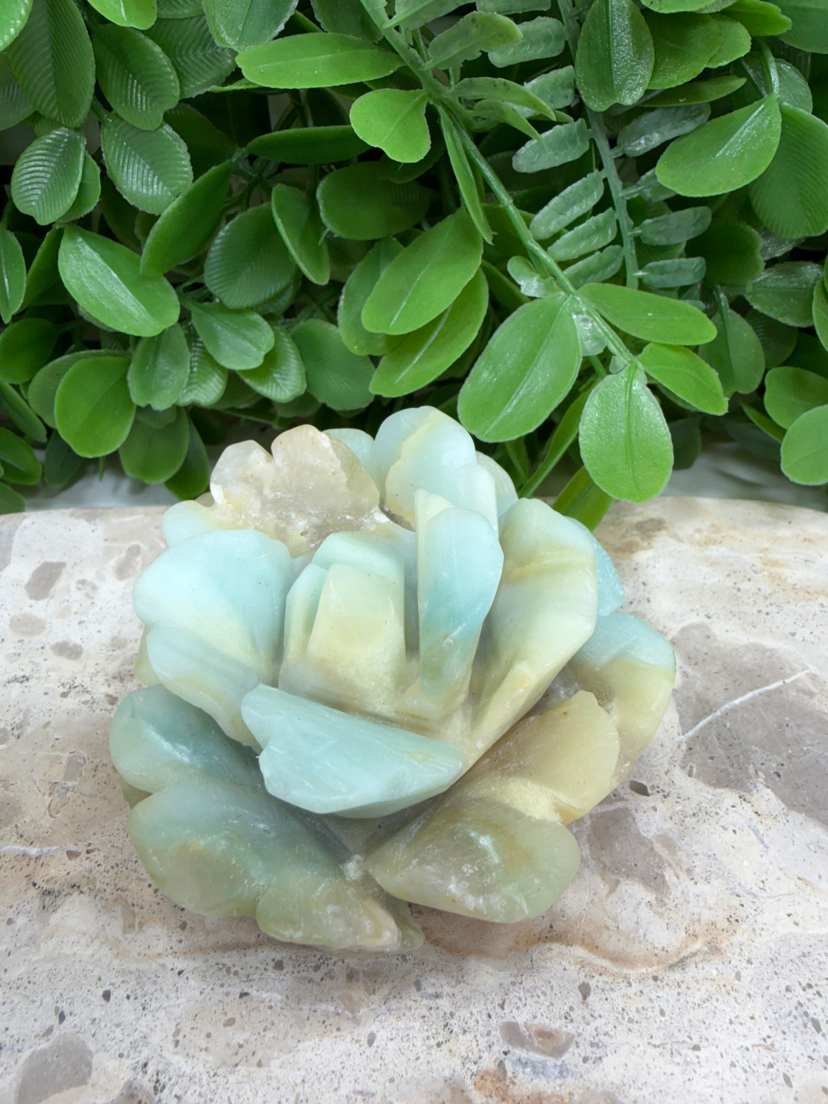 Caribbean Calcite Rose 284g | Calm • Intuition • Emotional Healing