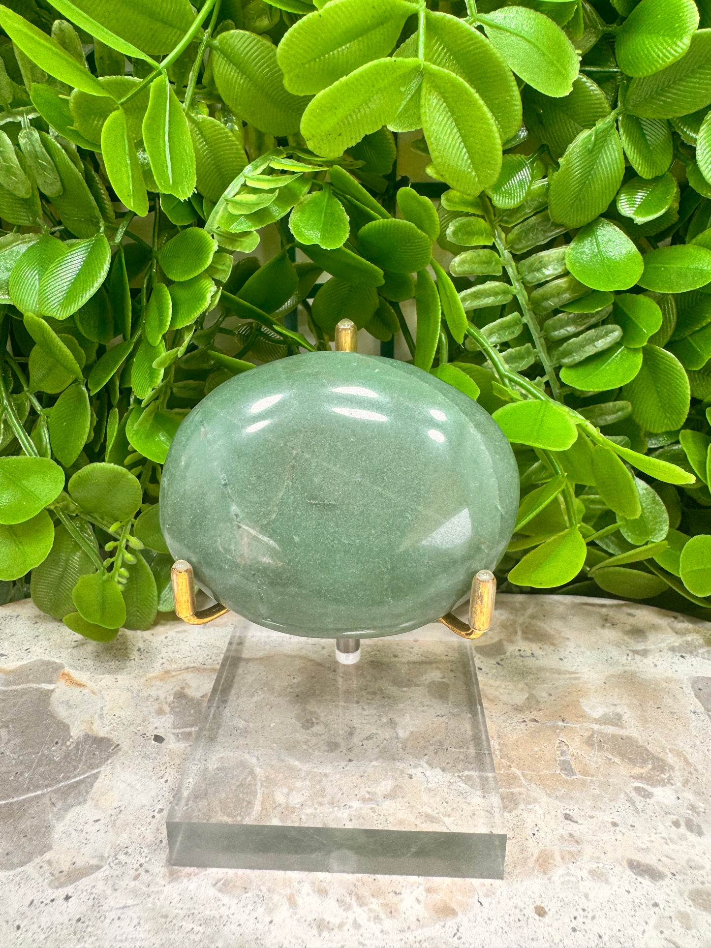 Green Aventurine Palm Stone 164g