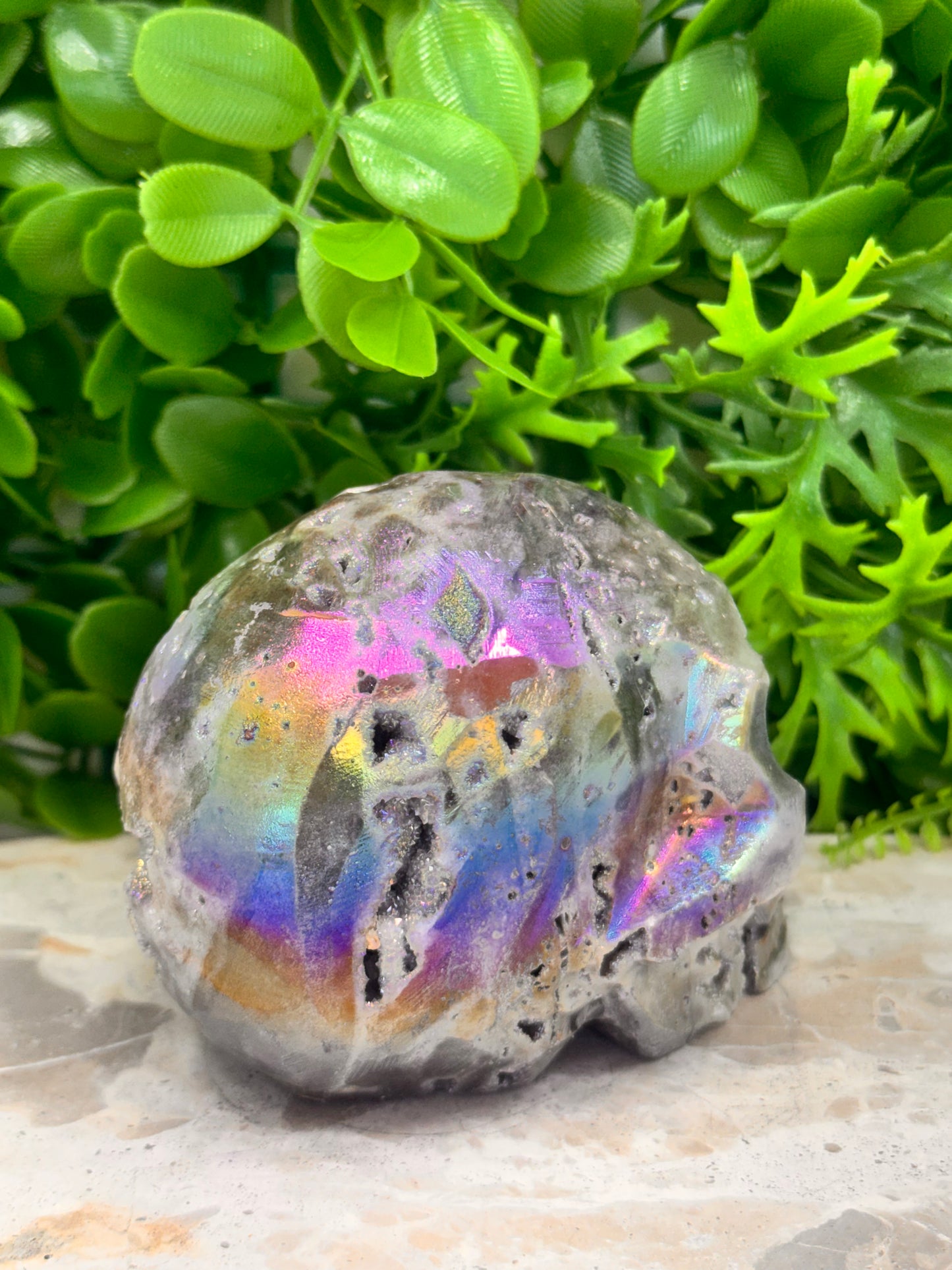Aura Sphalerite Skull 666g