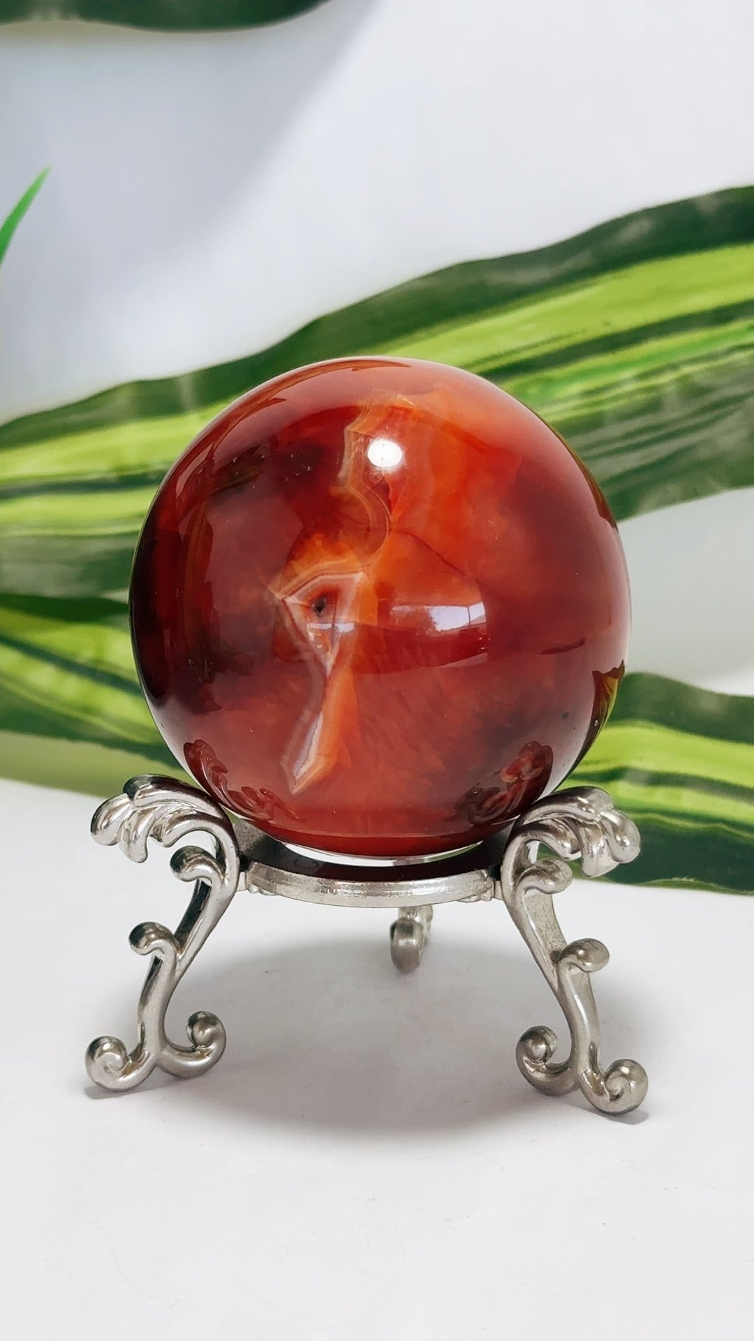 Carnelian Sphere 356g