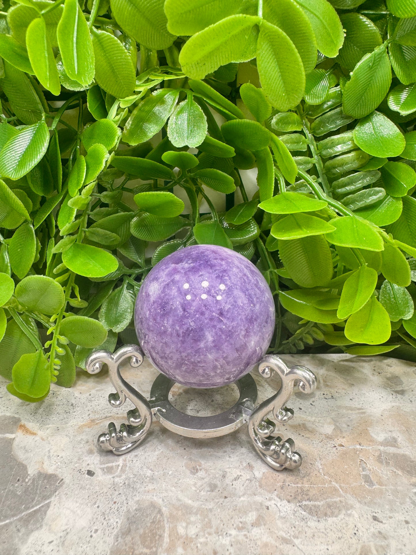 Lepidolite Sphere 154g