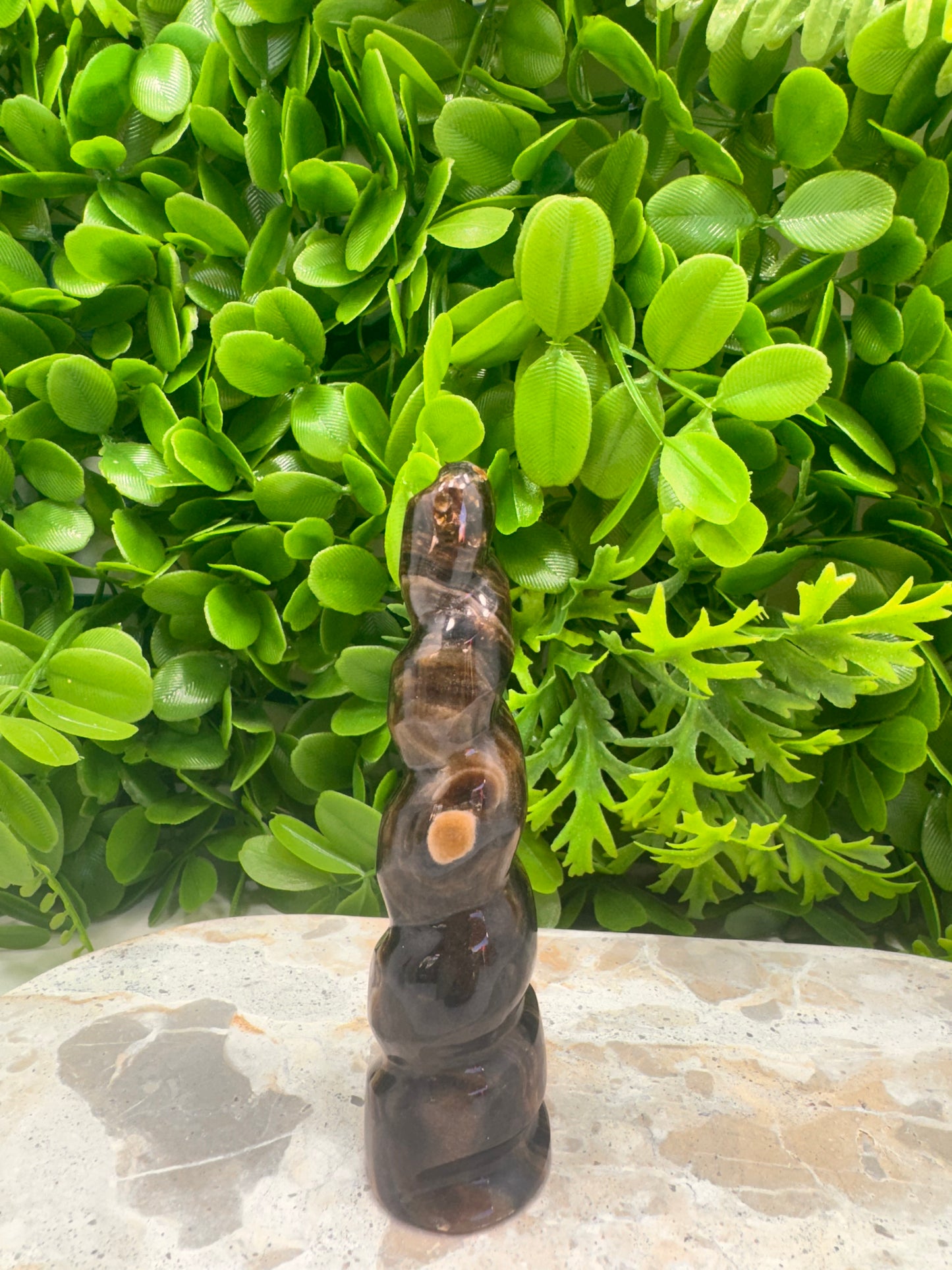 Chocolate Calcite Unicorn Tower 132g