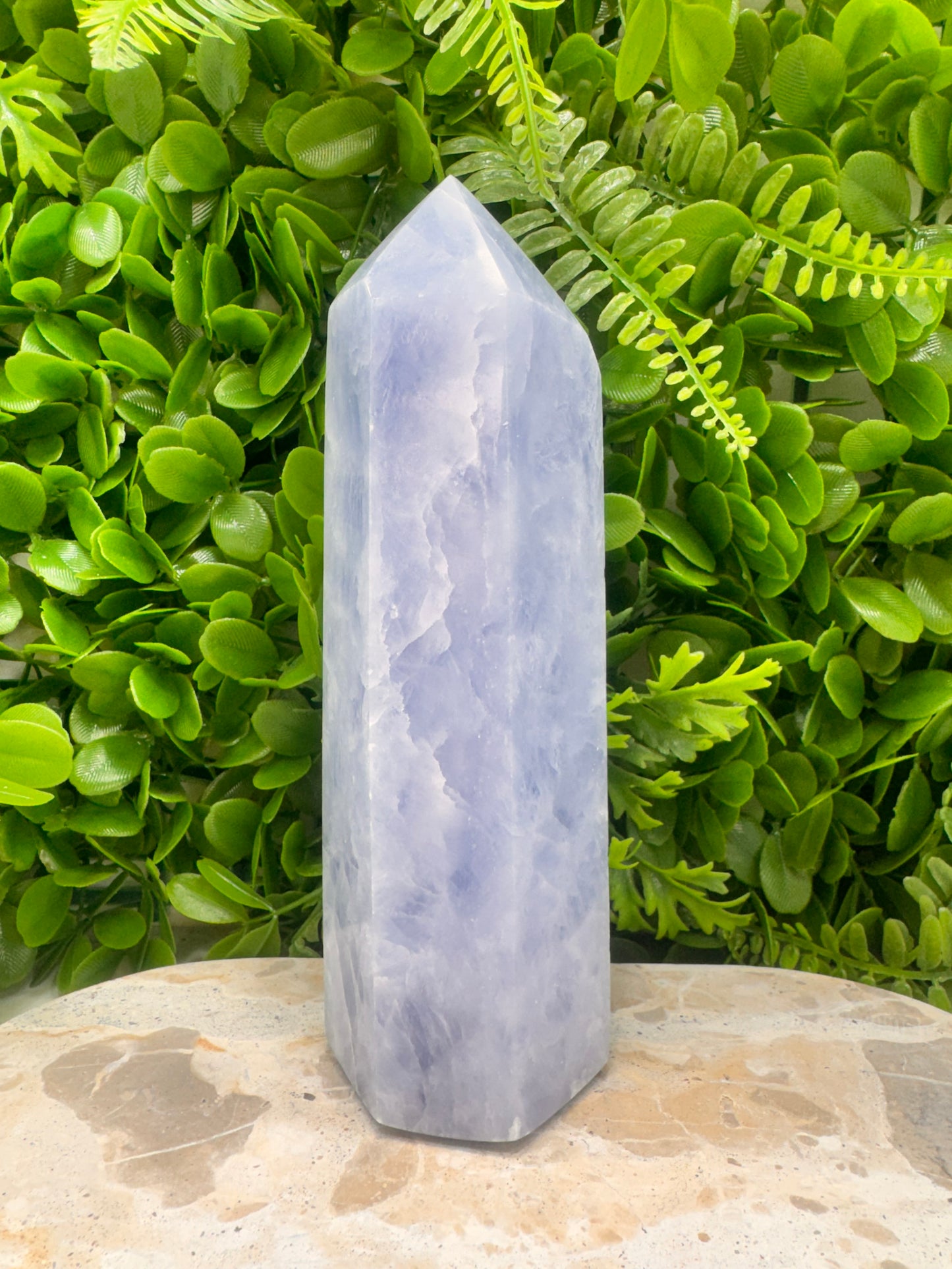 Blue Calcite Tower 1220g