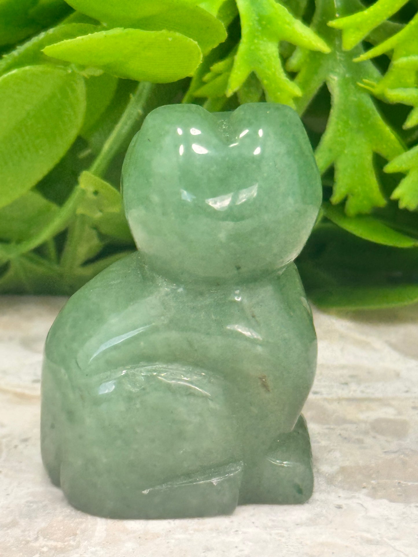 Green Strawberry Quartz Cat 72g