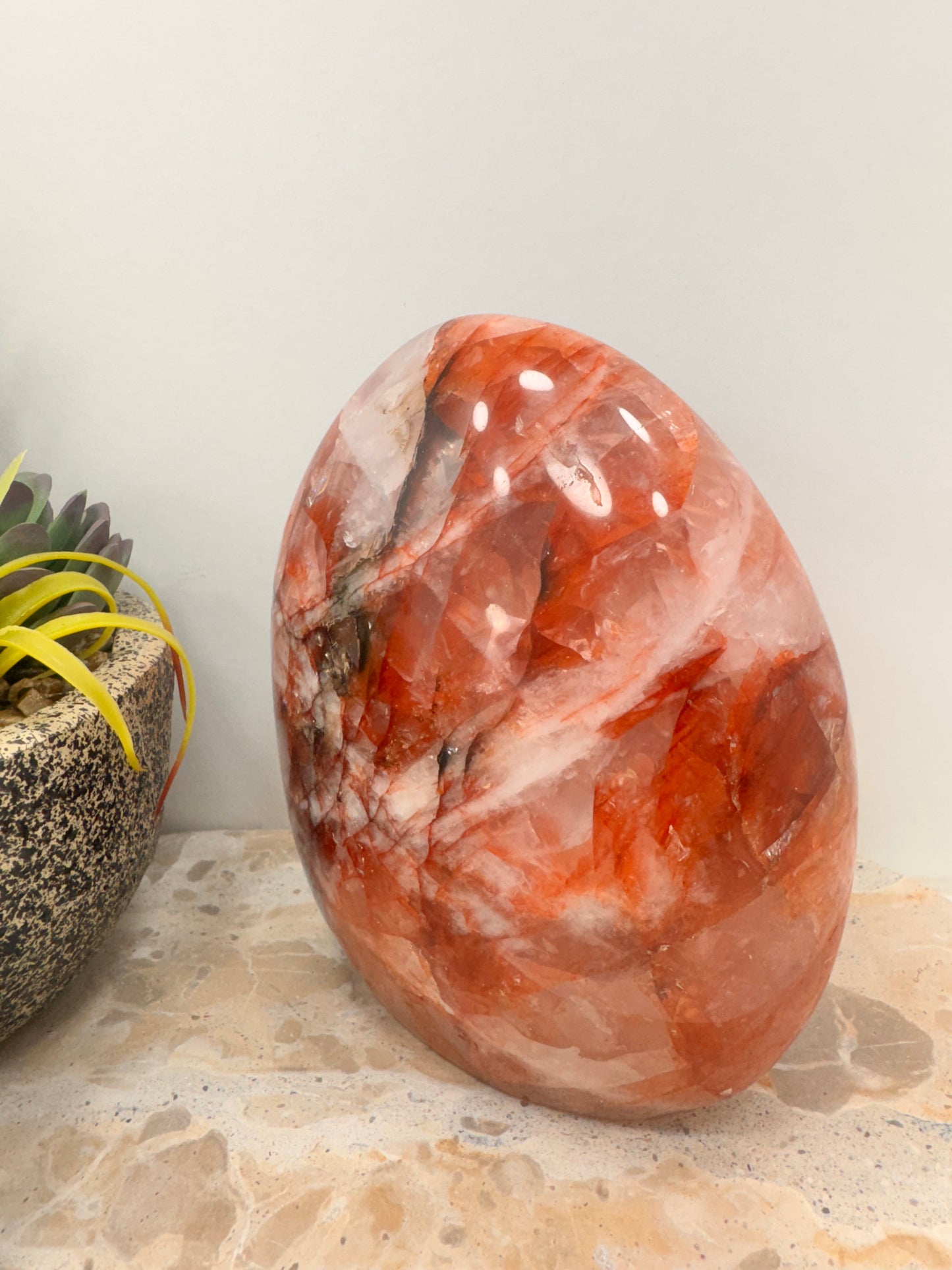 Fire Quartz Freeform 1850g