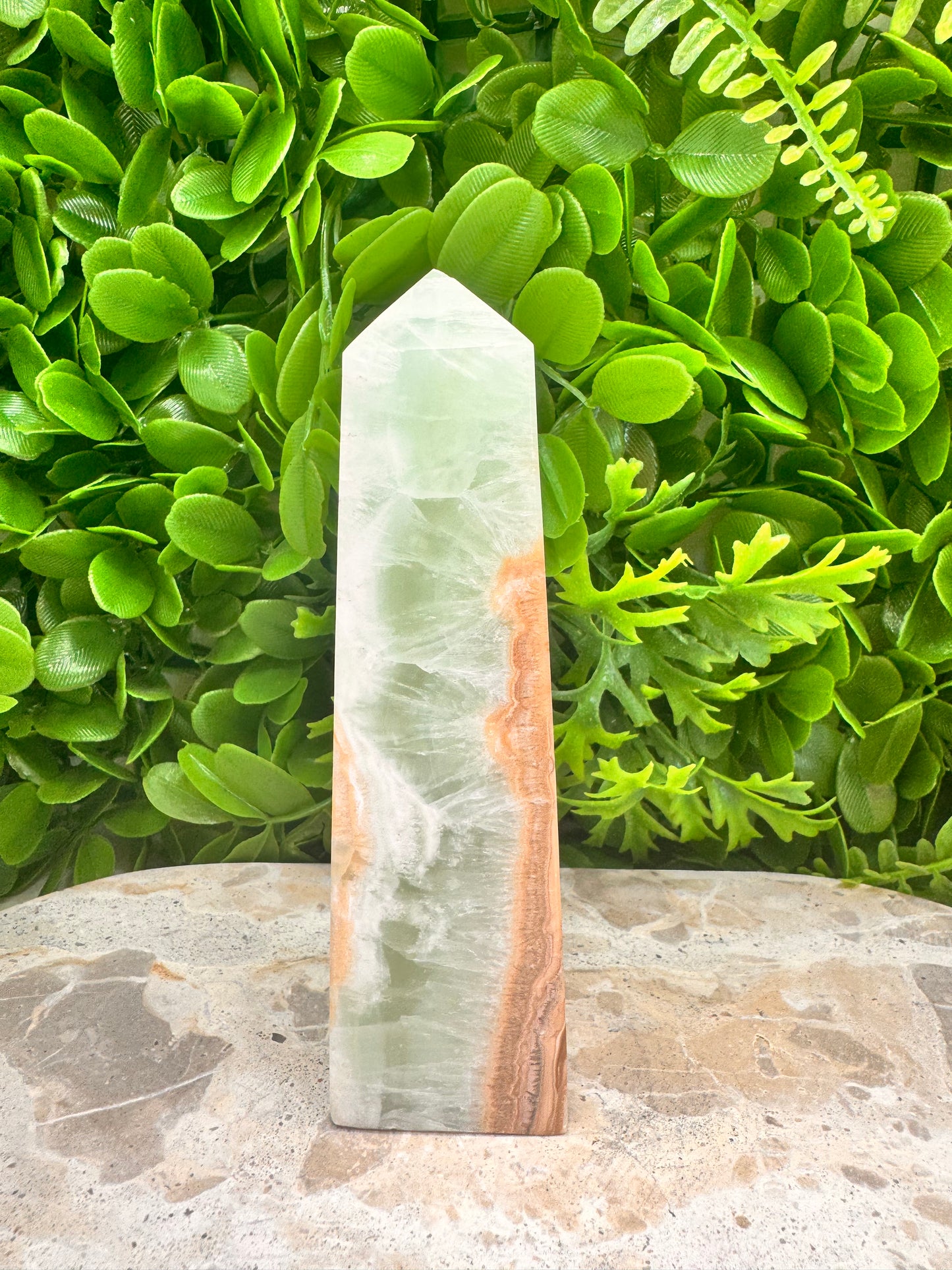 Aqua Caribbean Calcite Tower 452g