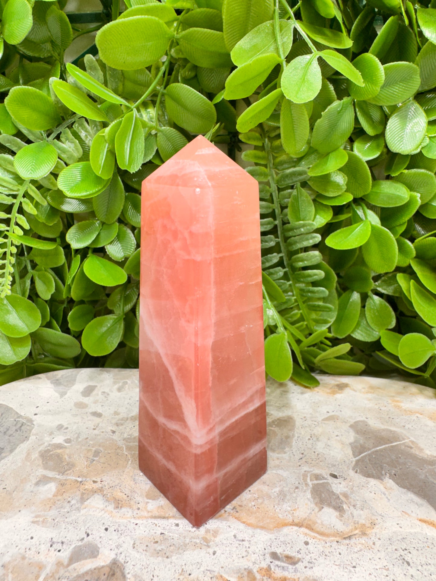 Rose Calcite Tower 288g