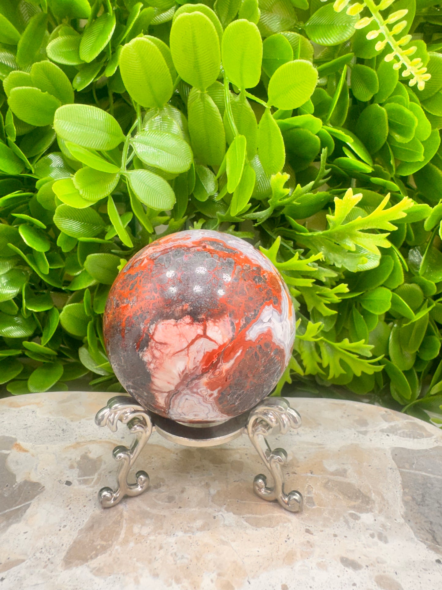 Mexican Agate Sphere 442g