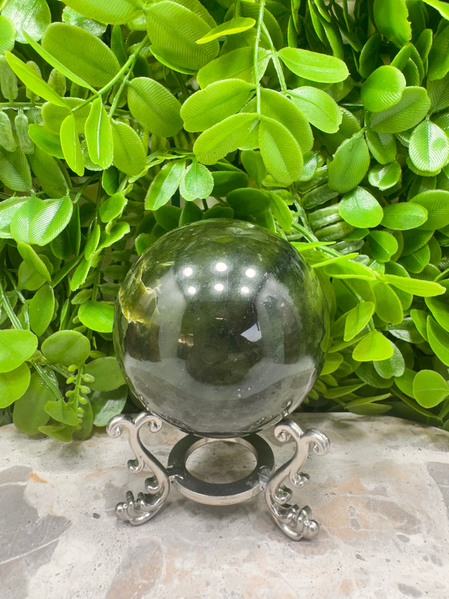 Nephrite Jade Sphere 514g