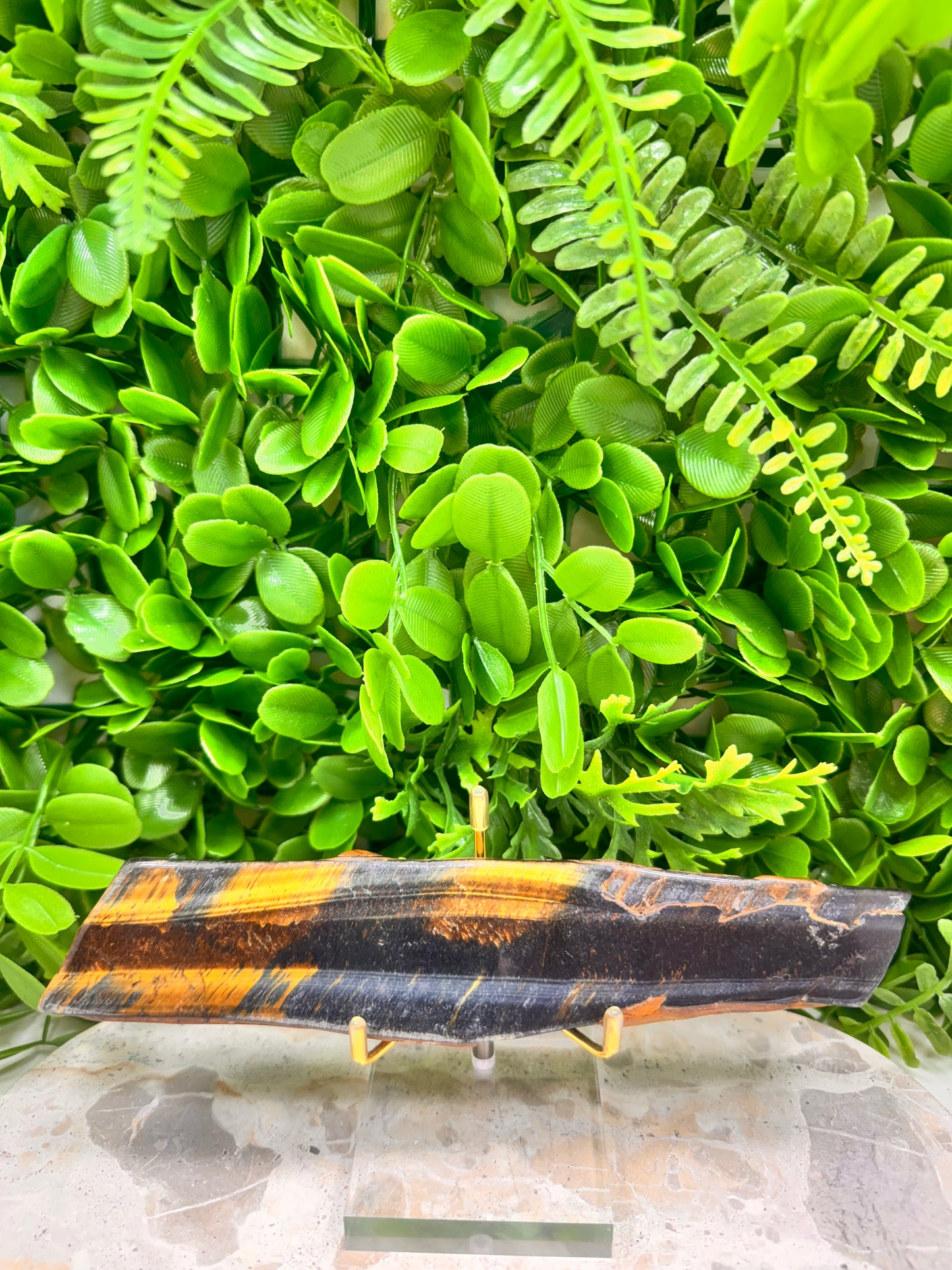 Yellow / Blue Tigers Eye Slab 208g