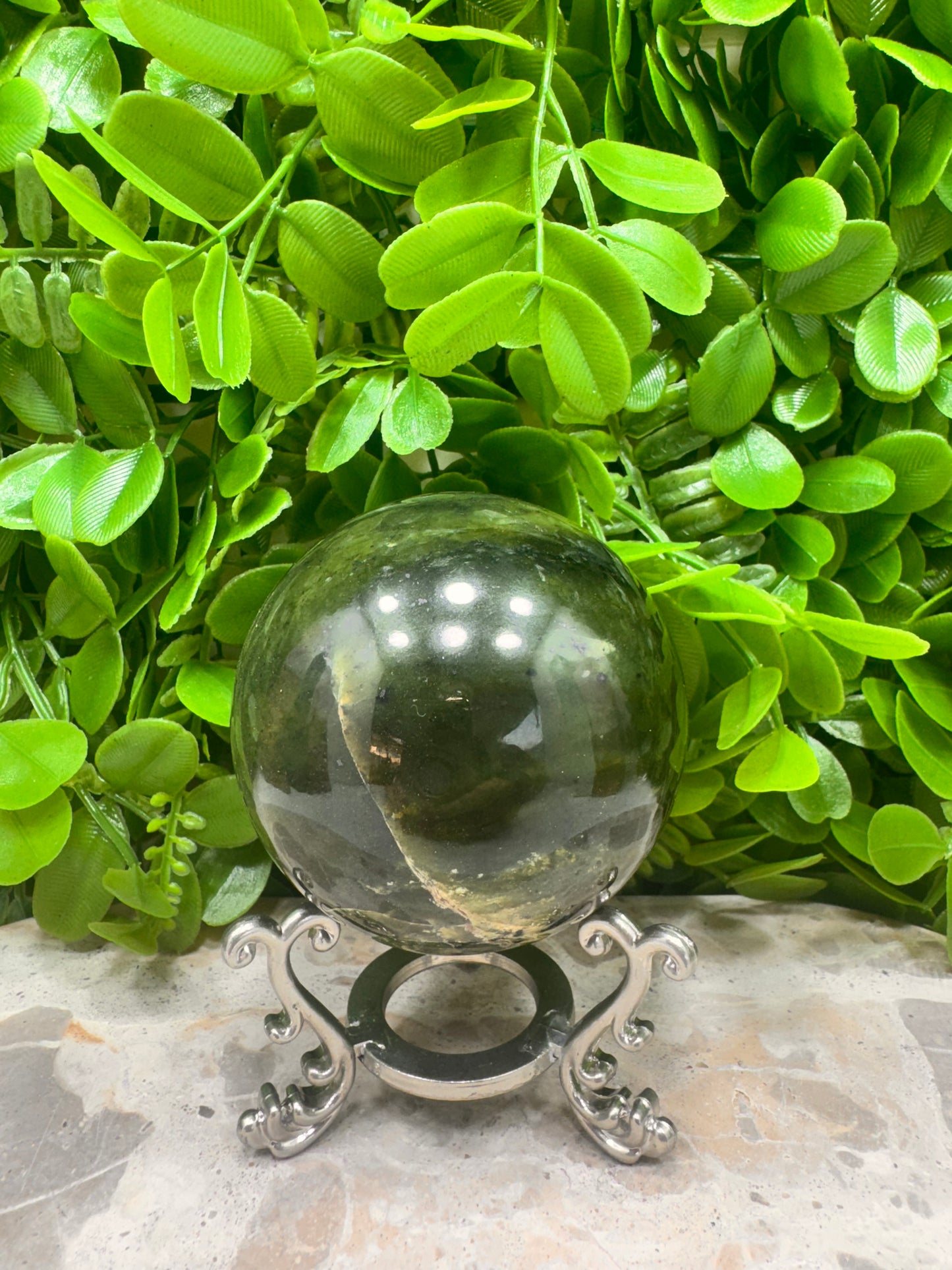 Nephrite Jade Sphere 514g