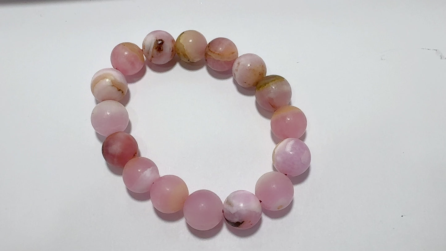 Pink Aragonite Bracelets 10mm
