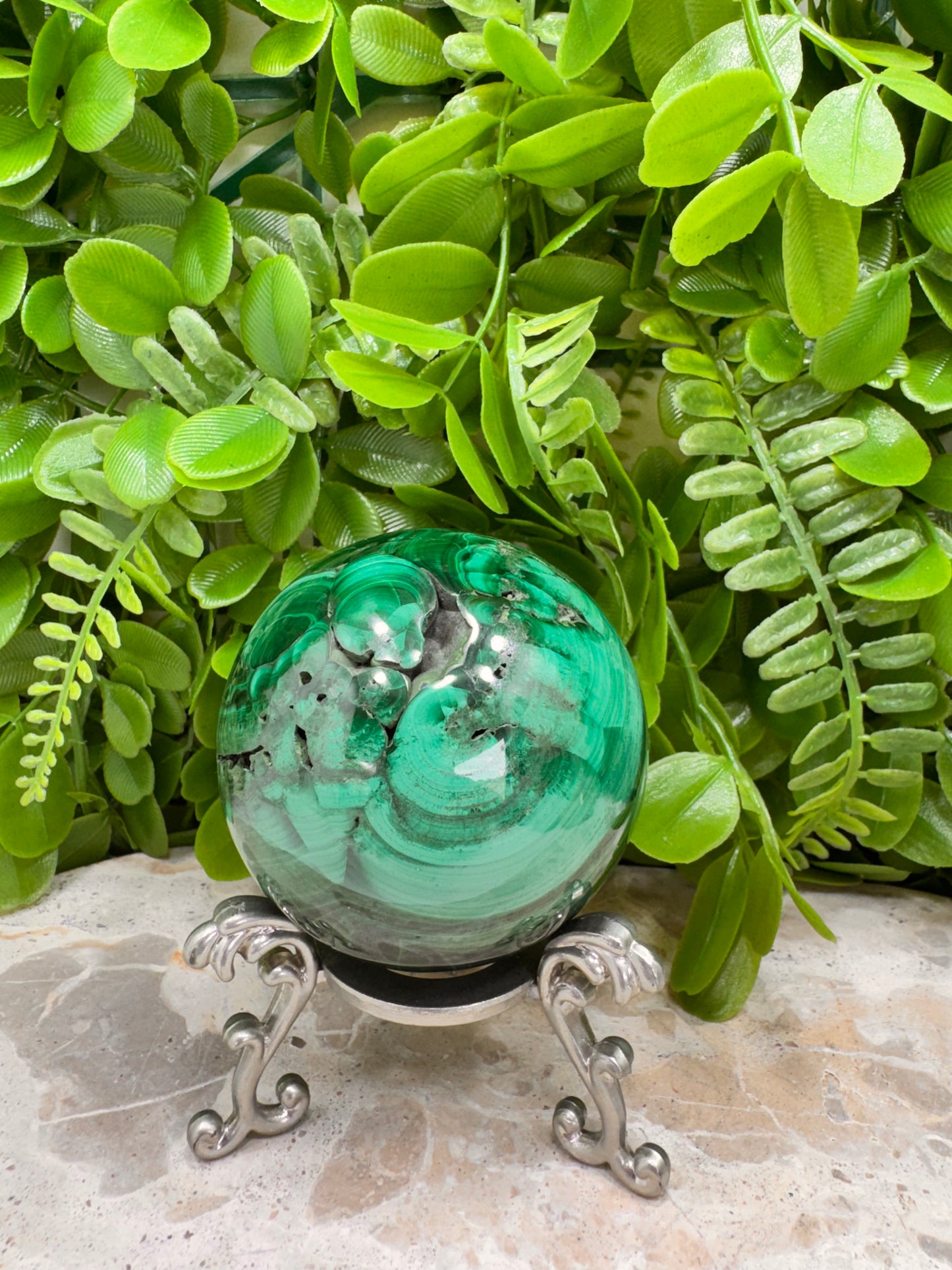 Malachite Sphere 538g